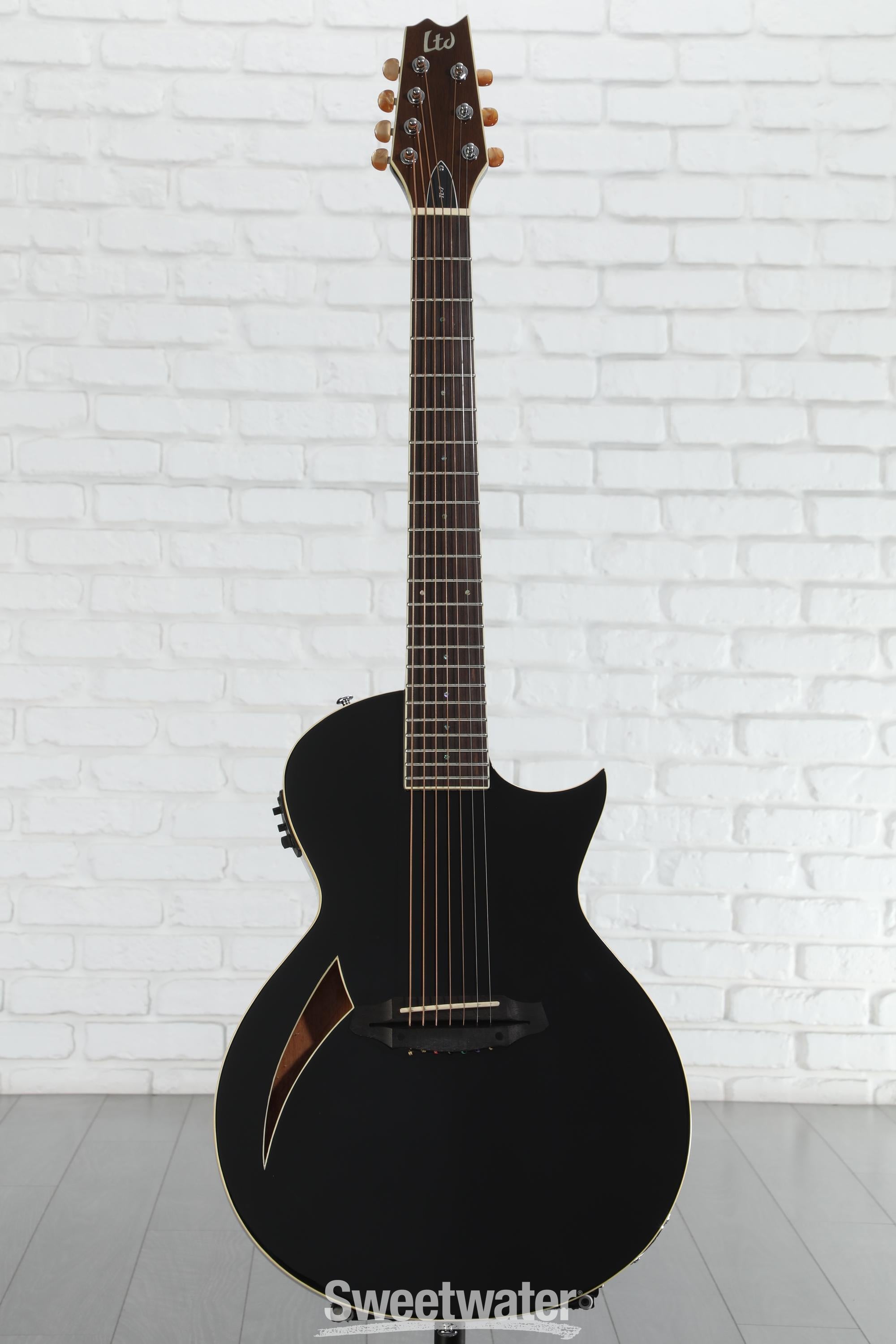 ESP LTD TL-7 Acoustic-electric Guitar - Black | Sweetwater