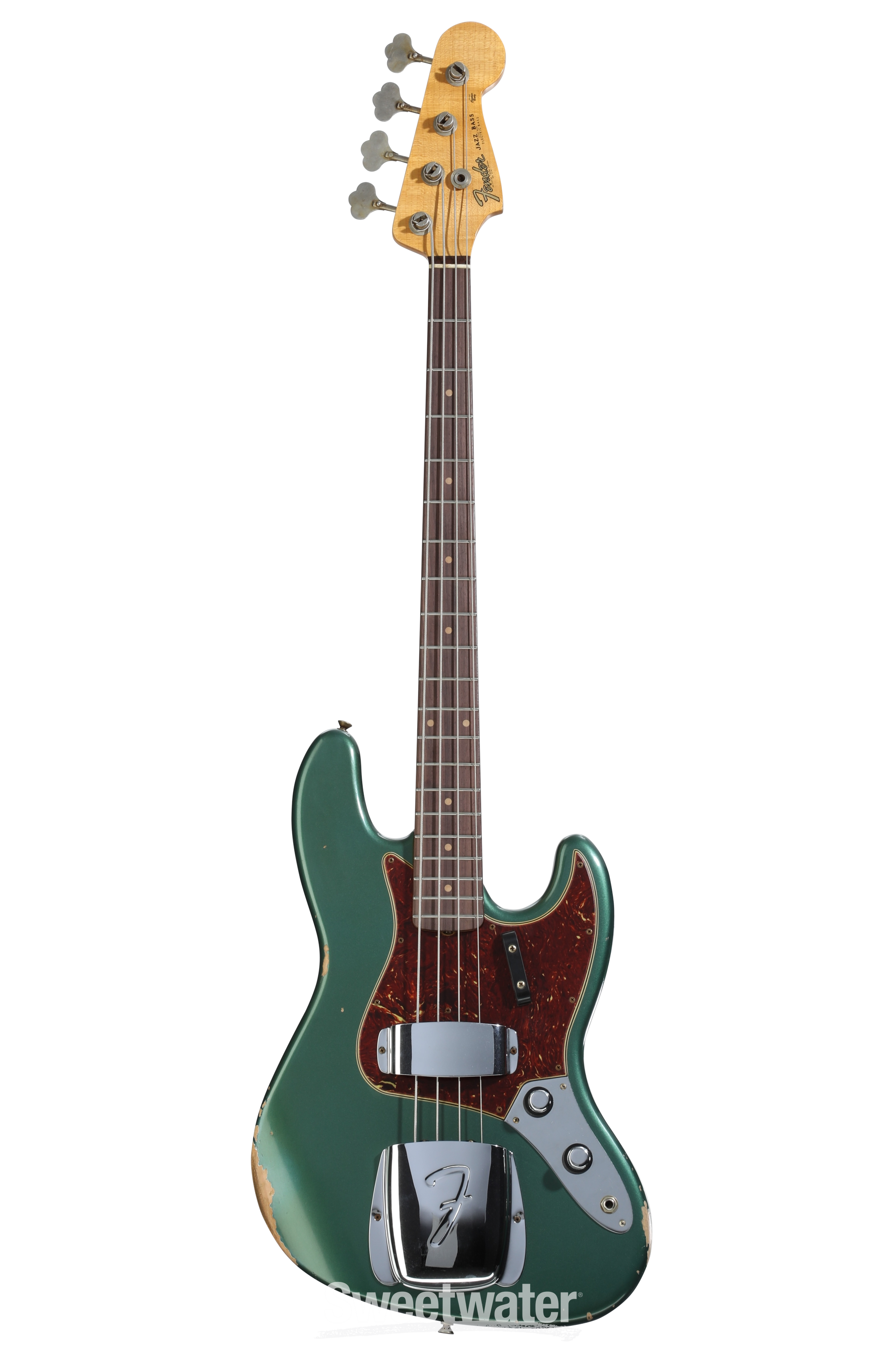 Fender Custom Shop 1962 Jazz Bass Relic - Aged Sherwood Green