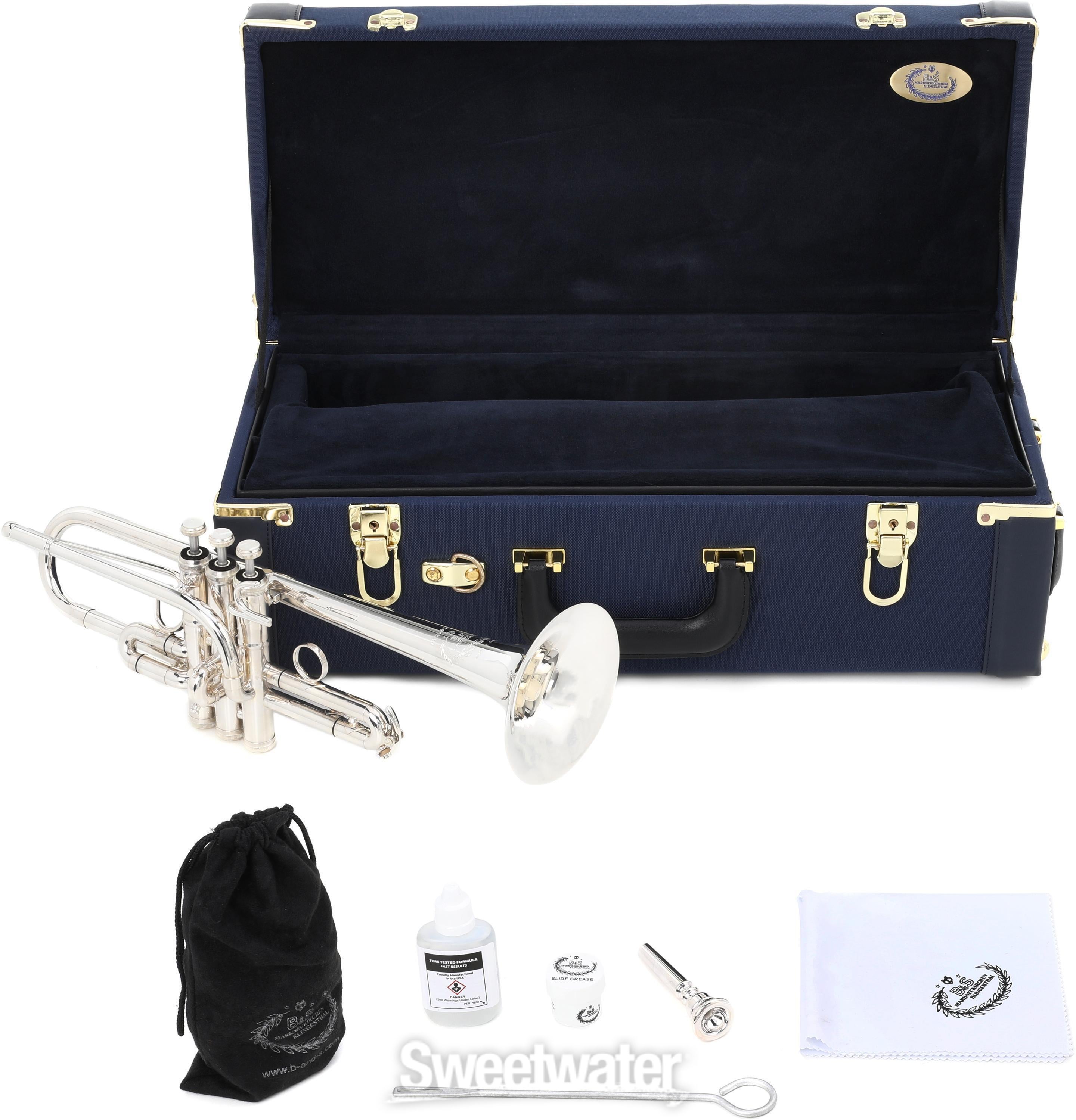 B&S EXE eXquisite Series Eb Trumpet - Silver Plated | Sweetwater