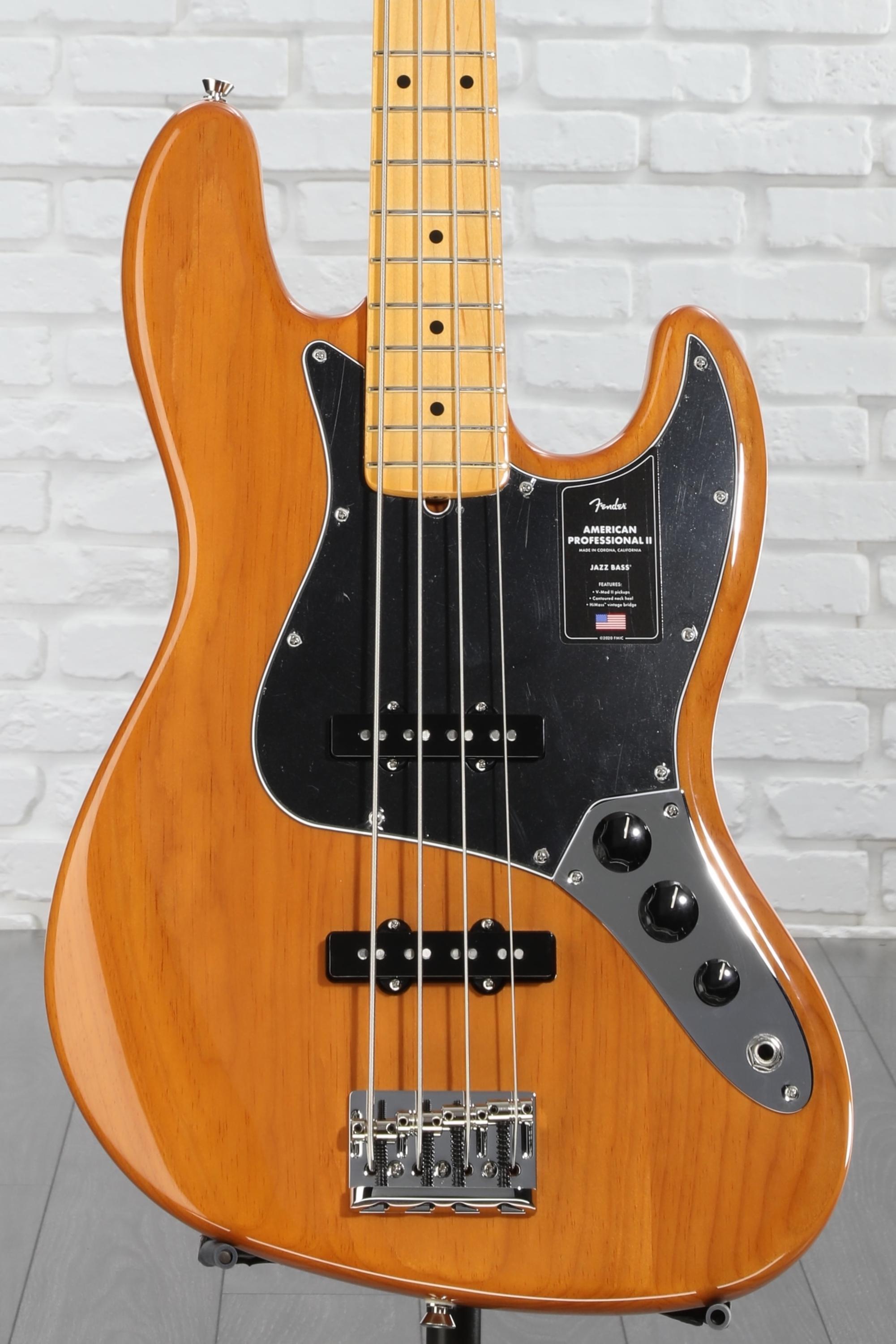 Fender American Professional II Jazz Bass Guitar - Natural