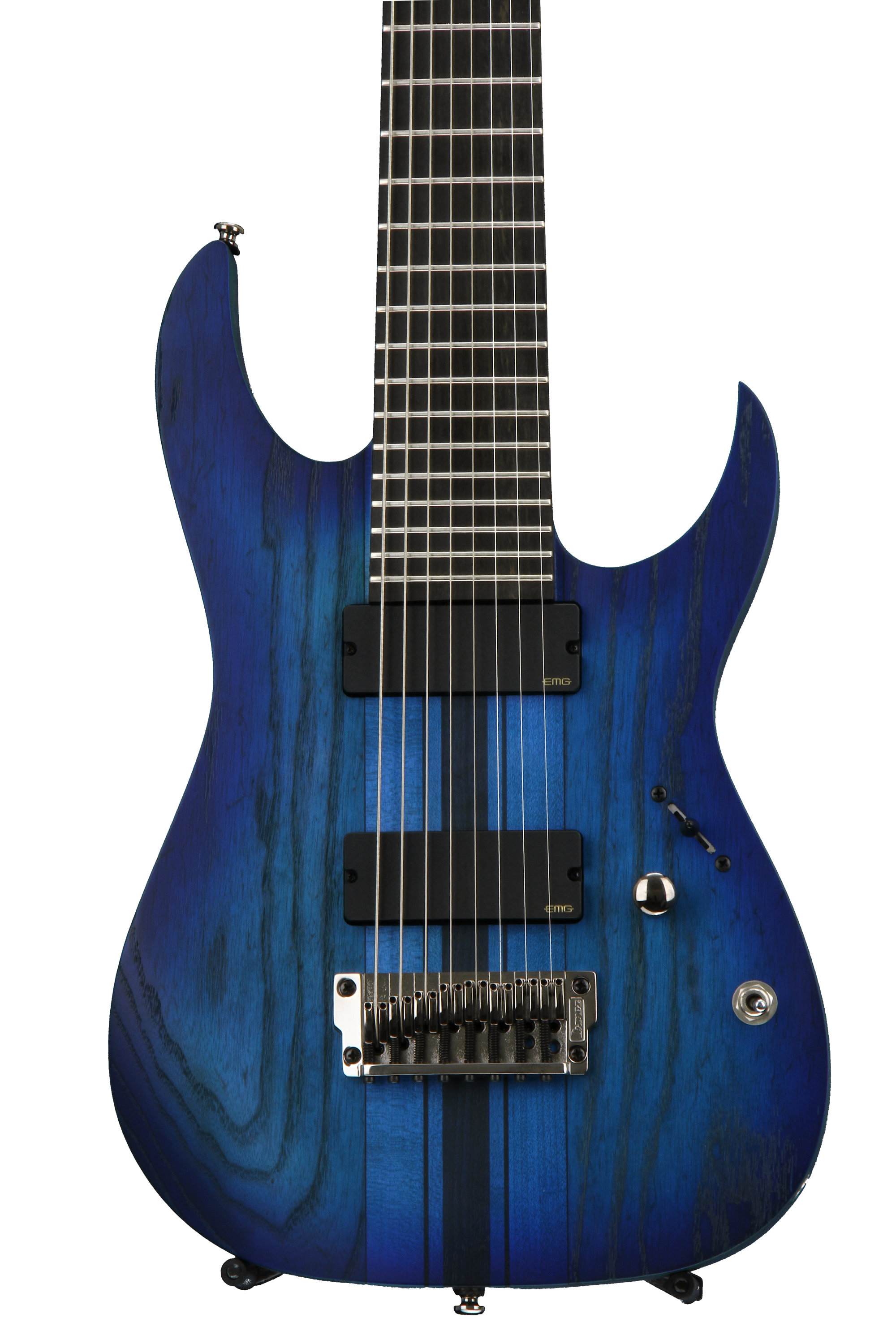 Ibanez RGIT28FE Iron Label 8-string - Sapphire Blue Flat | Sweetwater
