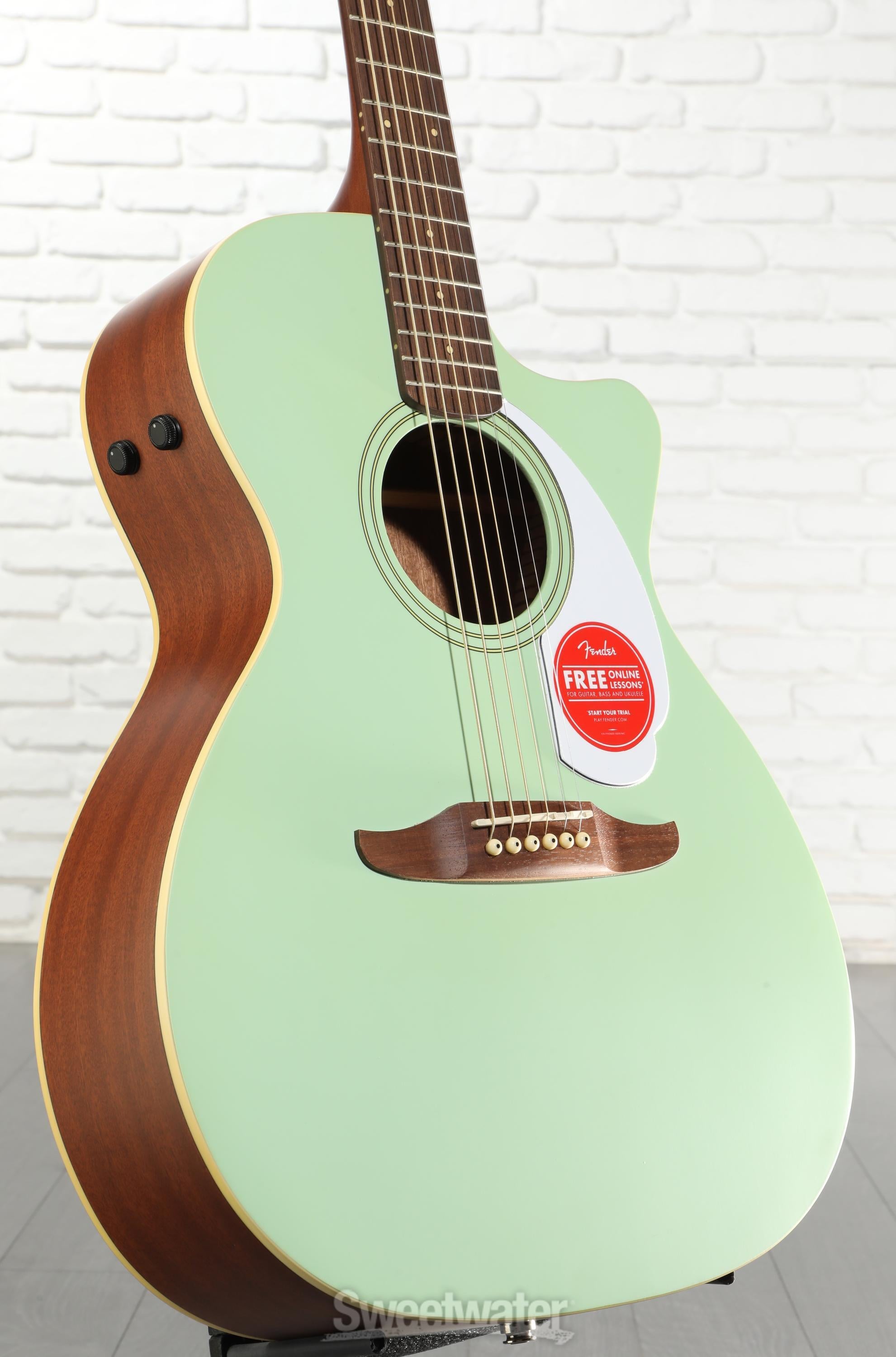 Fender Newporter Player Acoustic-electric Guitar - Surf Green