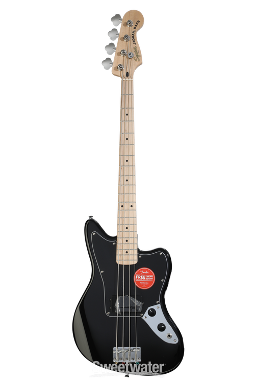 Squier Affinity Series Jaguar Bass H - Black with Maple