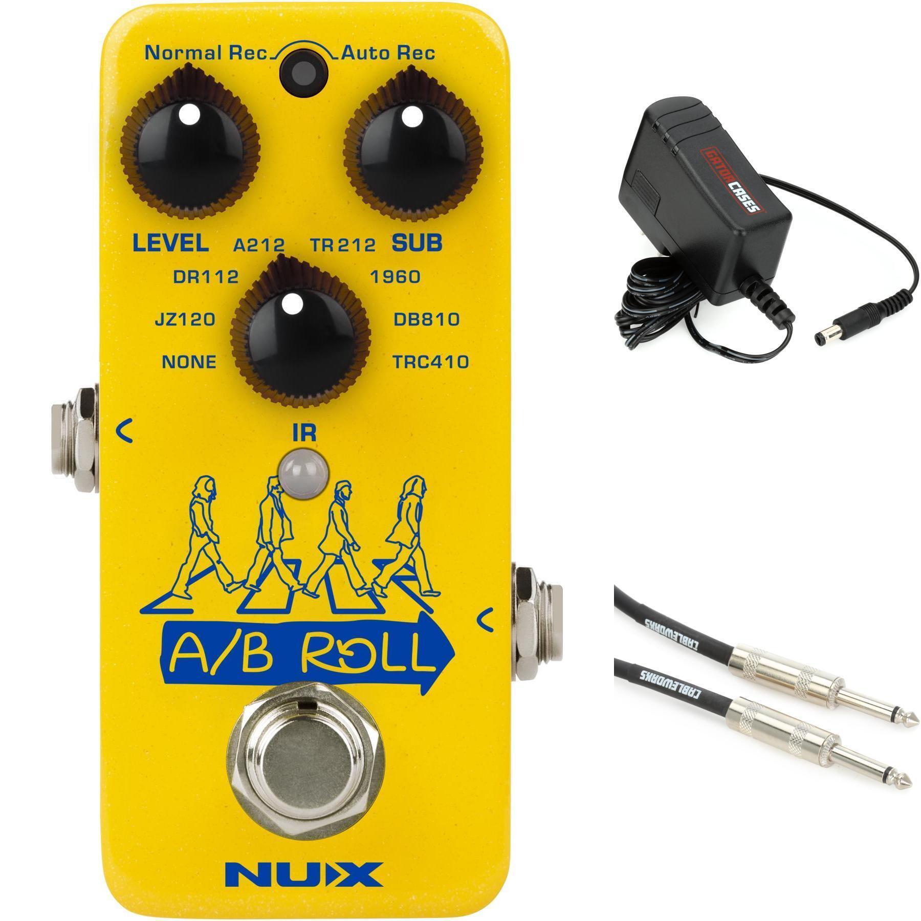 NUX A/B Roll Octave and Loop Pedal with Power Supply and Cable