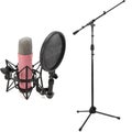 Photo of Rode NT1 Signature Series Condenser Microphone with Stand - Pink