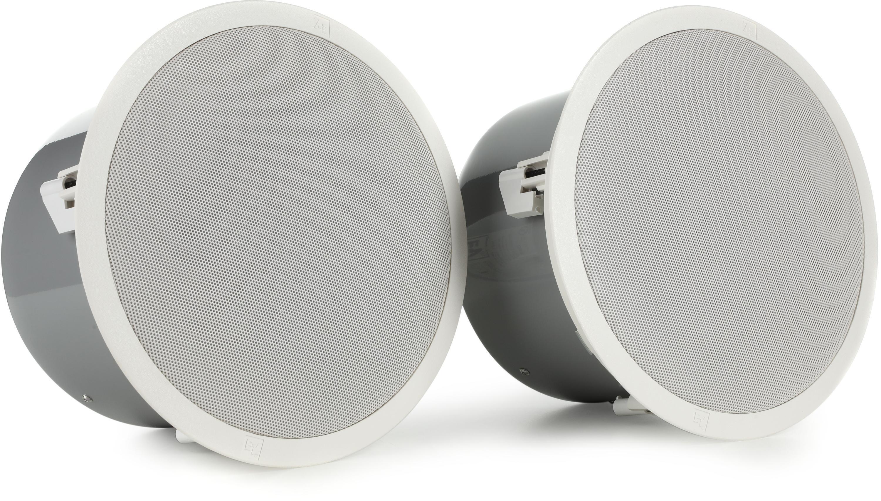 Electro-Voice EVID C8.2LP 8-inch Low-profile Coaxial Ceiling Install  Speaker (Pair) - White