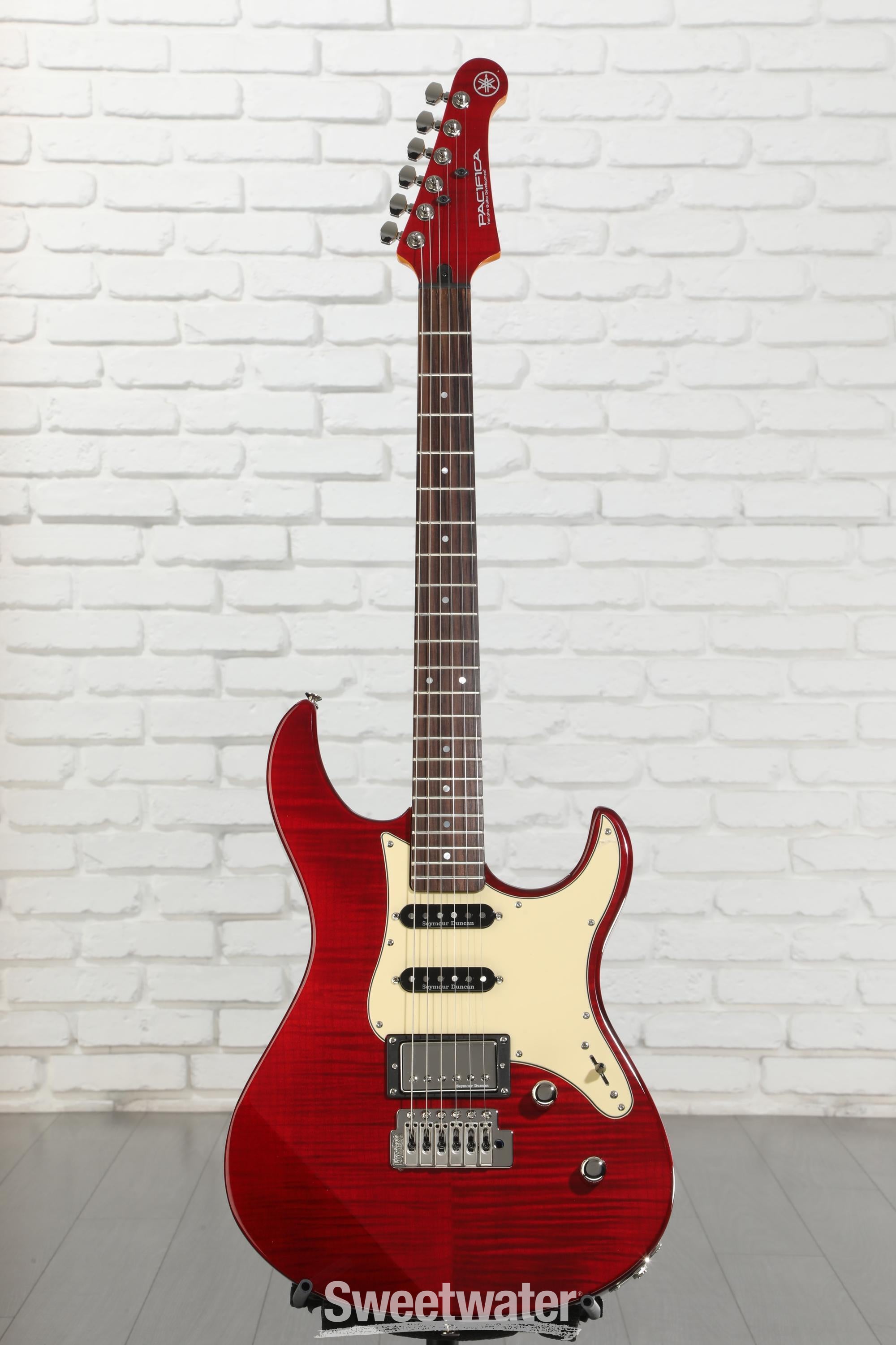 Yamaha PAC612VIIFMX Pacifica Electric Guitar - Fired Red | Sweetwater