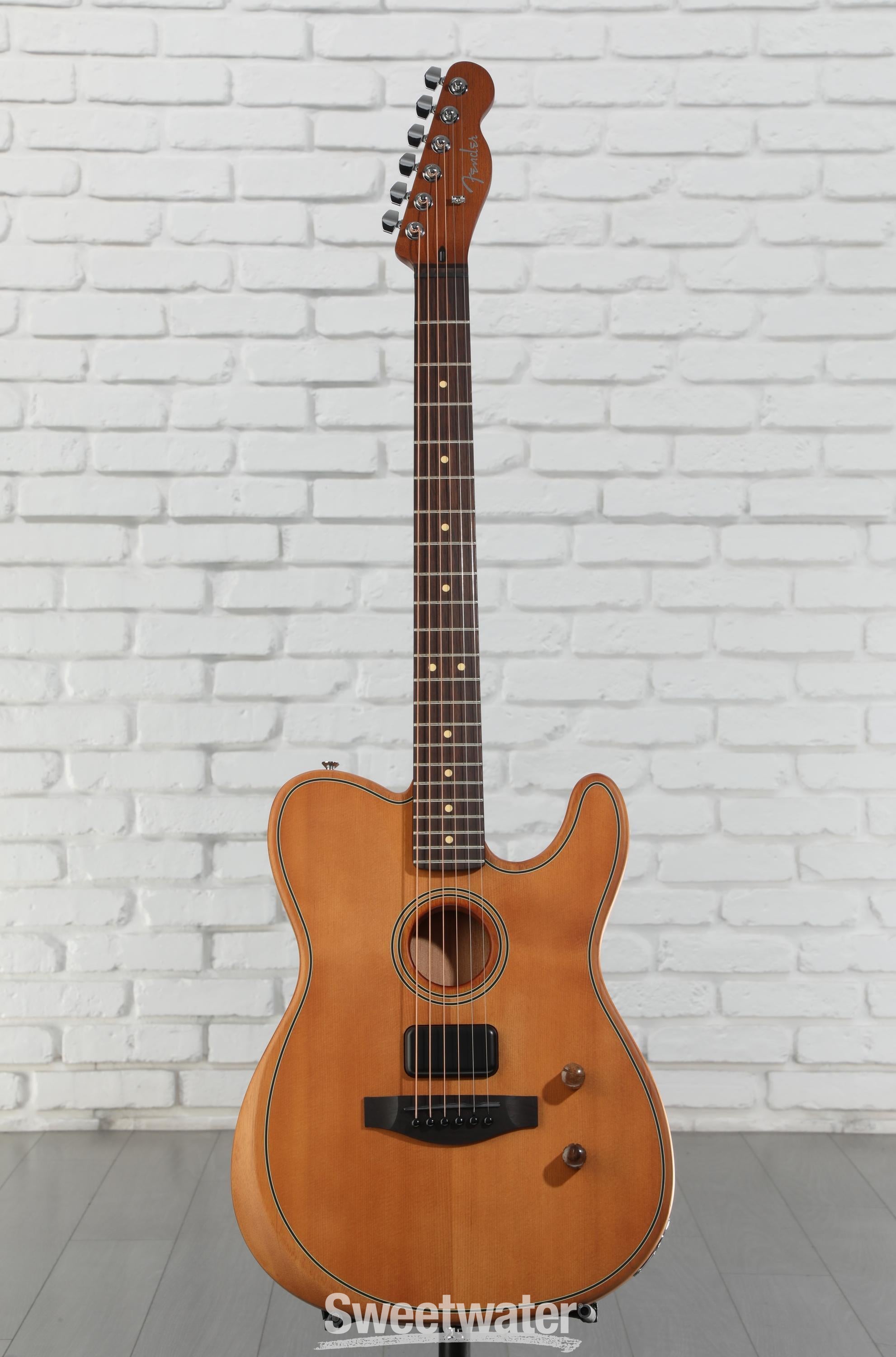 ギター FENDER Acoustasonic Std Tele, Aged Nat Fender Acoustasonic Standard Telecaster Acoustic-electric
