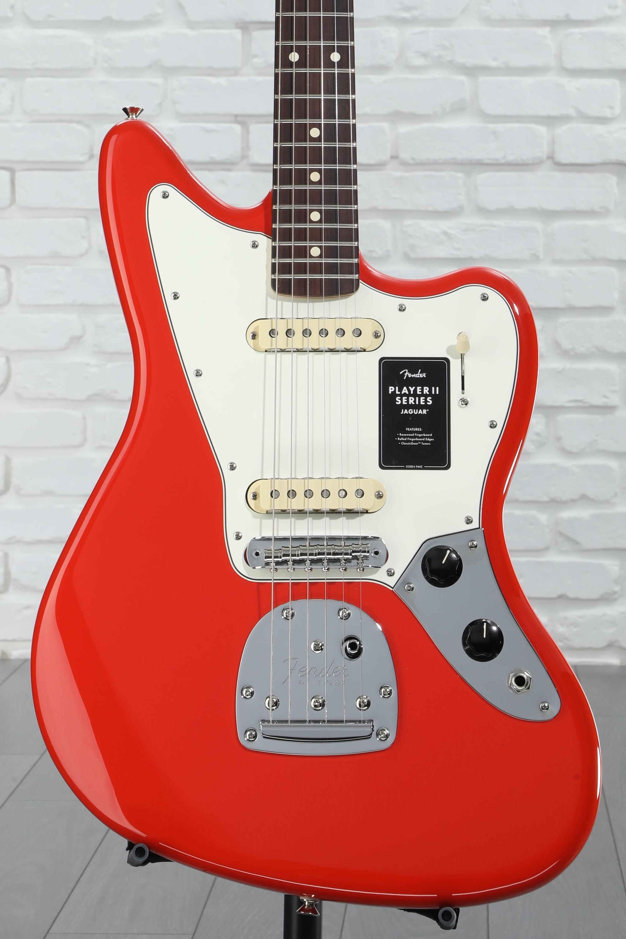 Fender Player II Jaguar Electric Guitar - Coral Red | Sweetwater