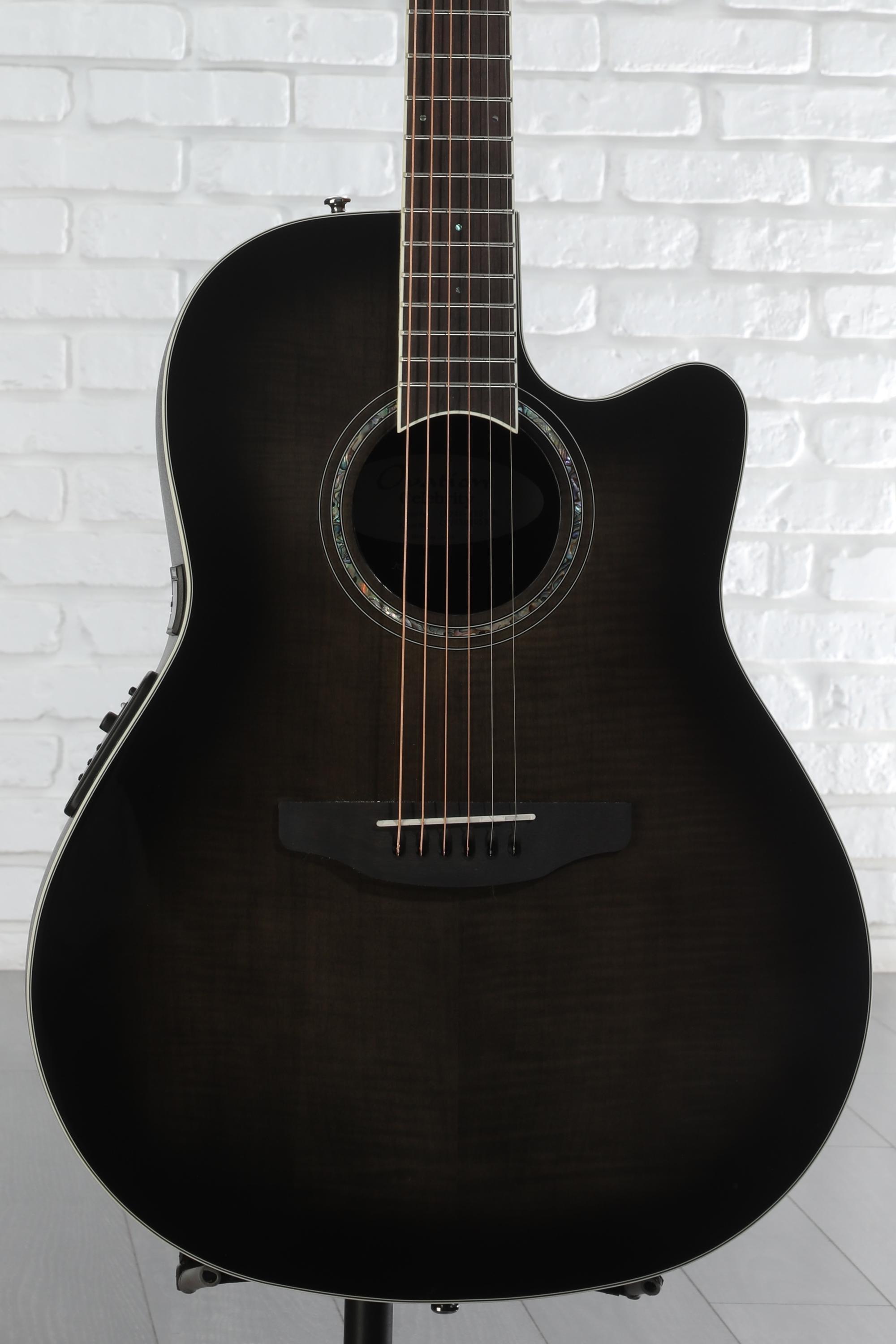 OVATION オベーション CS24P-ABLKW Celebrity Amazon.com: Ovation Celebrity Standard Exotic 6 String