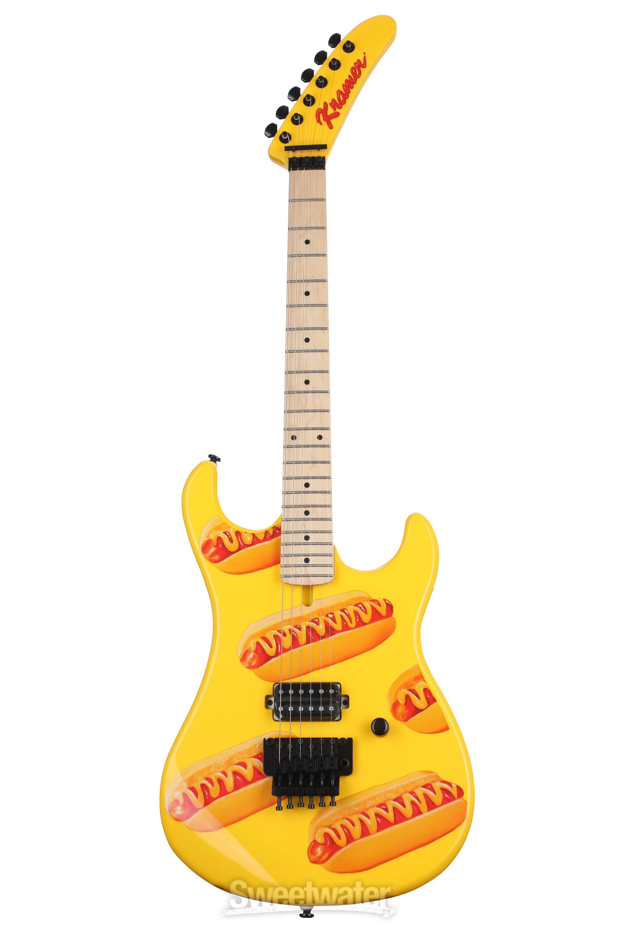 Kramer The 84 Hot Dogger Electric Guitar Mustard Yellow Sweetwater Exclusive