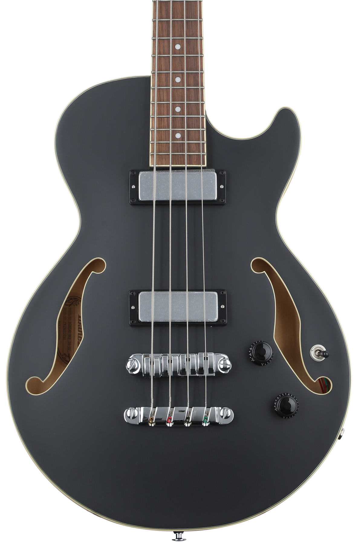 Ibanez AGB200 Semi-hollow Bass Guitar - Black Flat | Sweetwater