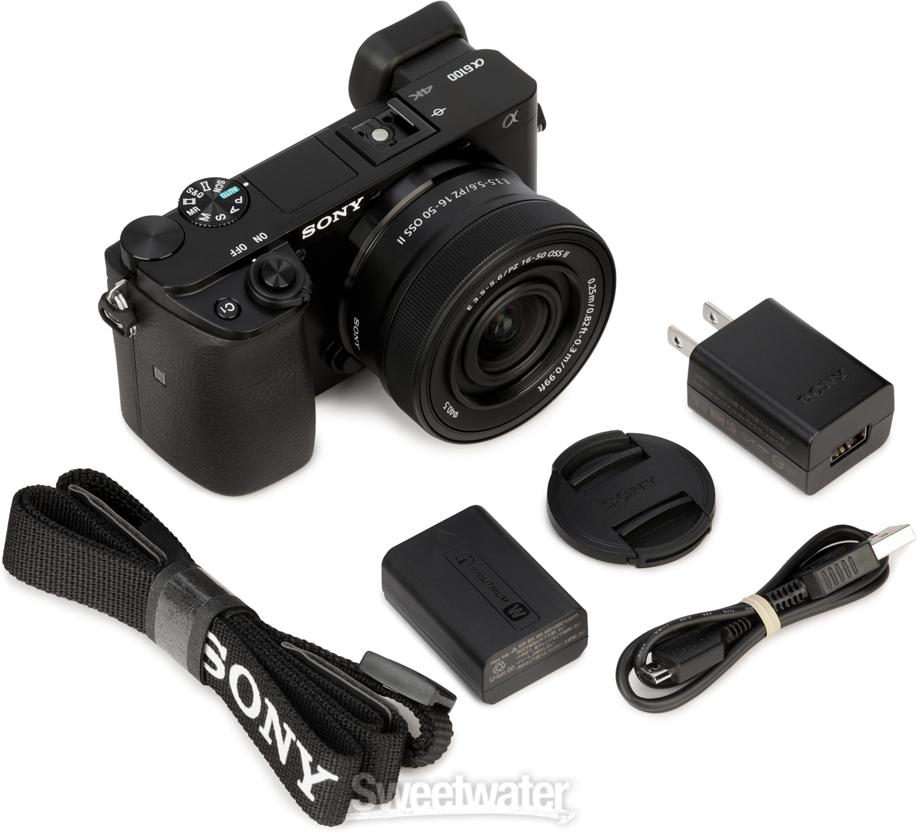 Sony Alpha 6100 Camera Kit with 16-50mm Lens | Sweetwater