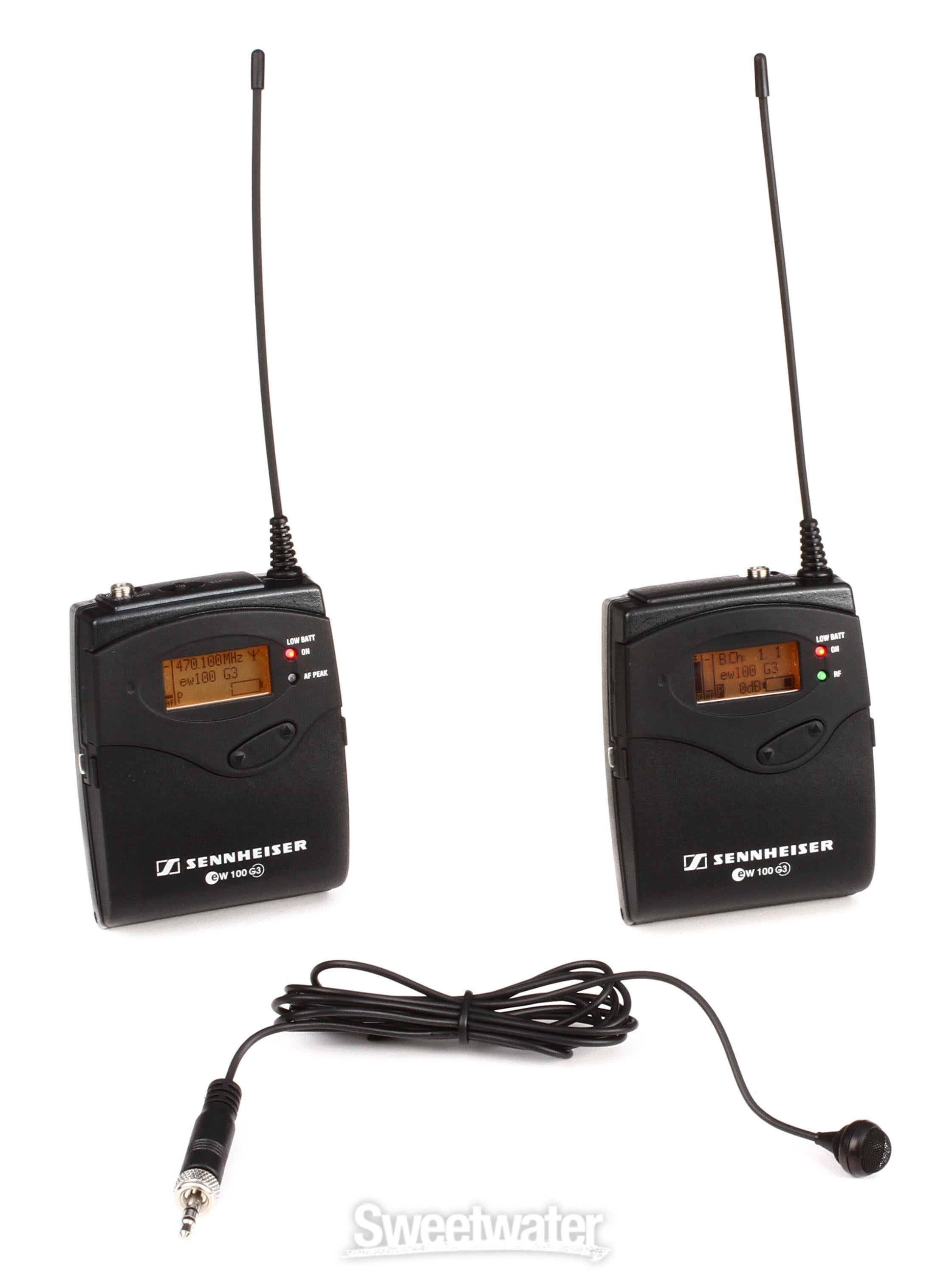 Sennheiser EW 122-p G3 Portable Wireless Lavalier Microphone