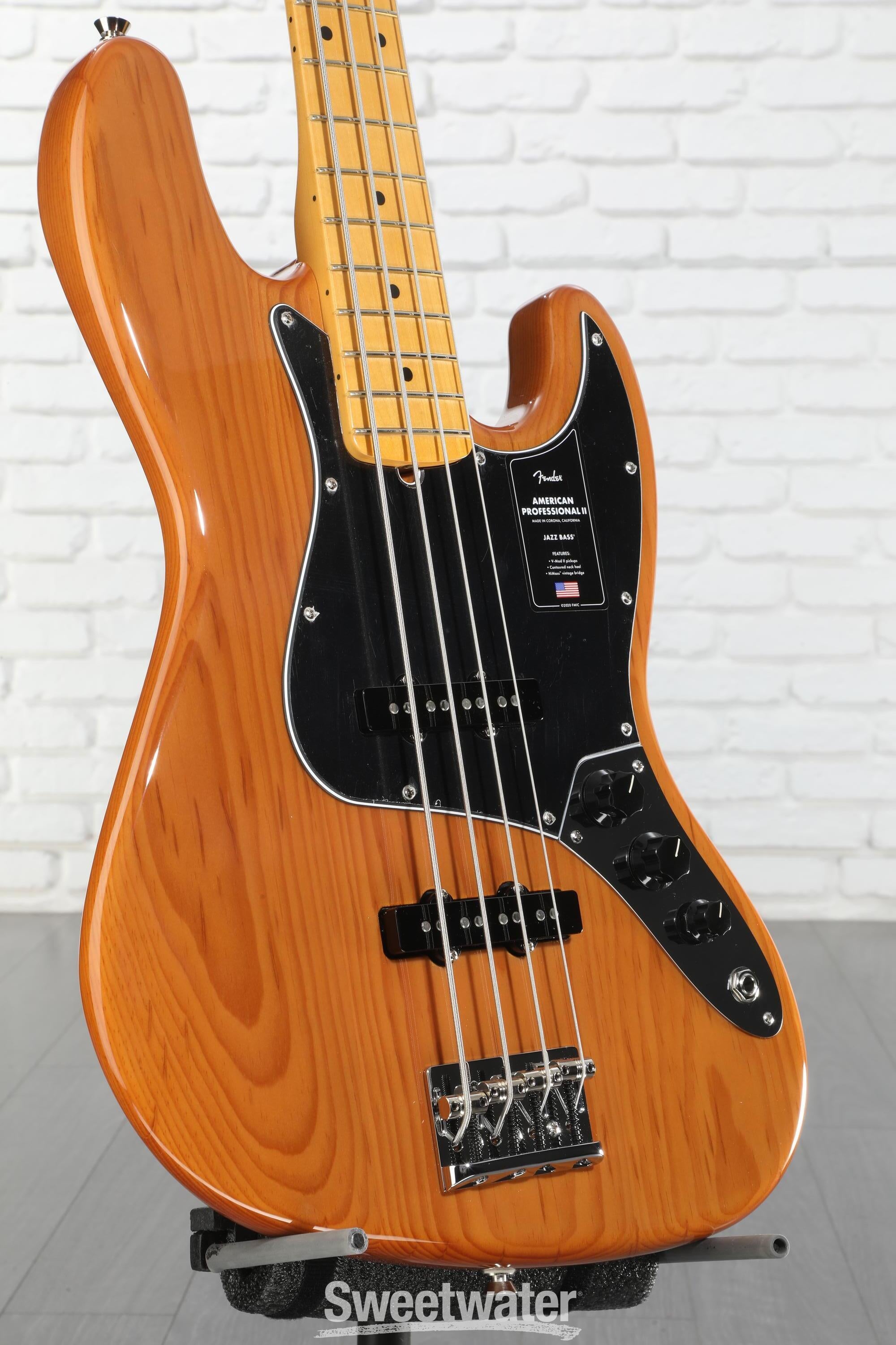 ベース Fender USA Professional II Jazz Bass Fender American Professional II Jazz Bass Guitar - Natural