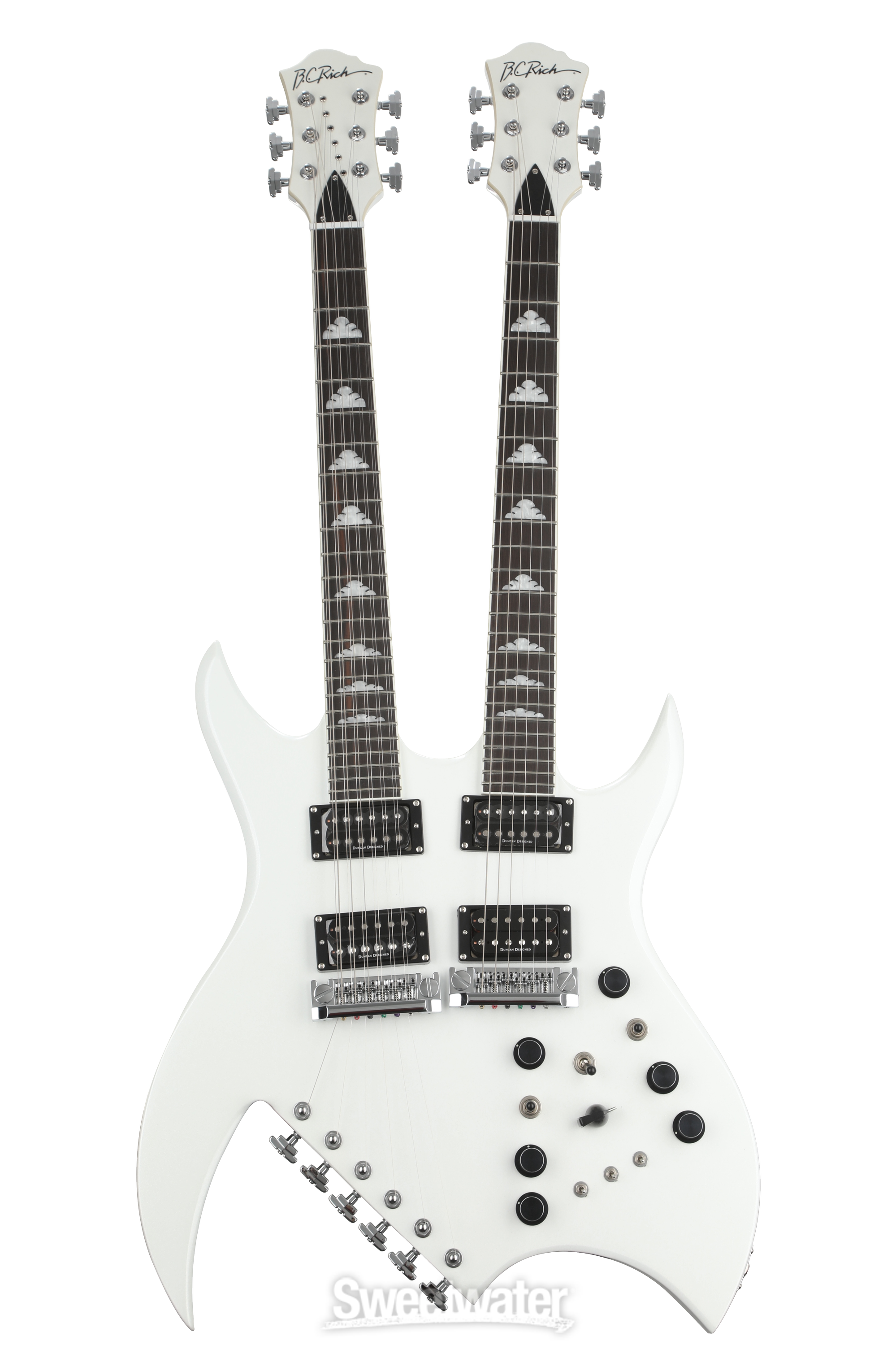 B.C. Rich Rich B Legacy Double-neck Electric Guitar - White