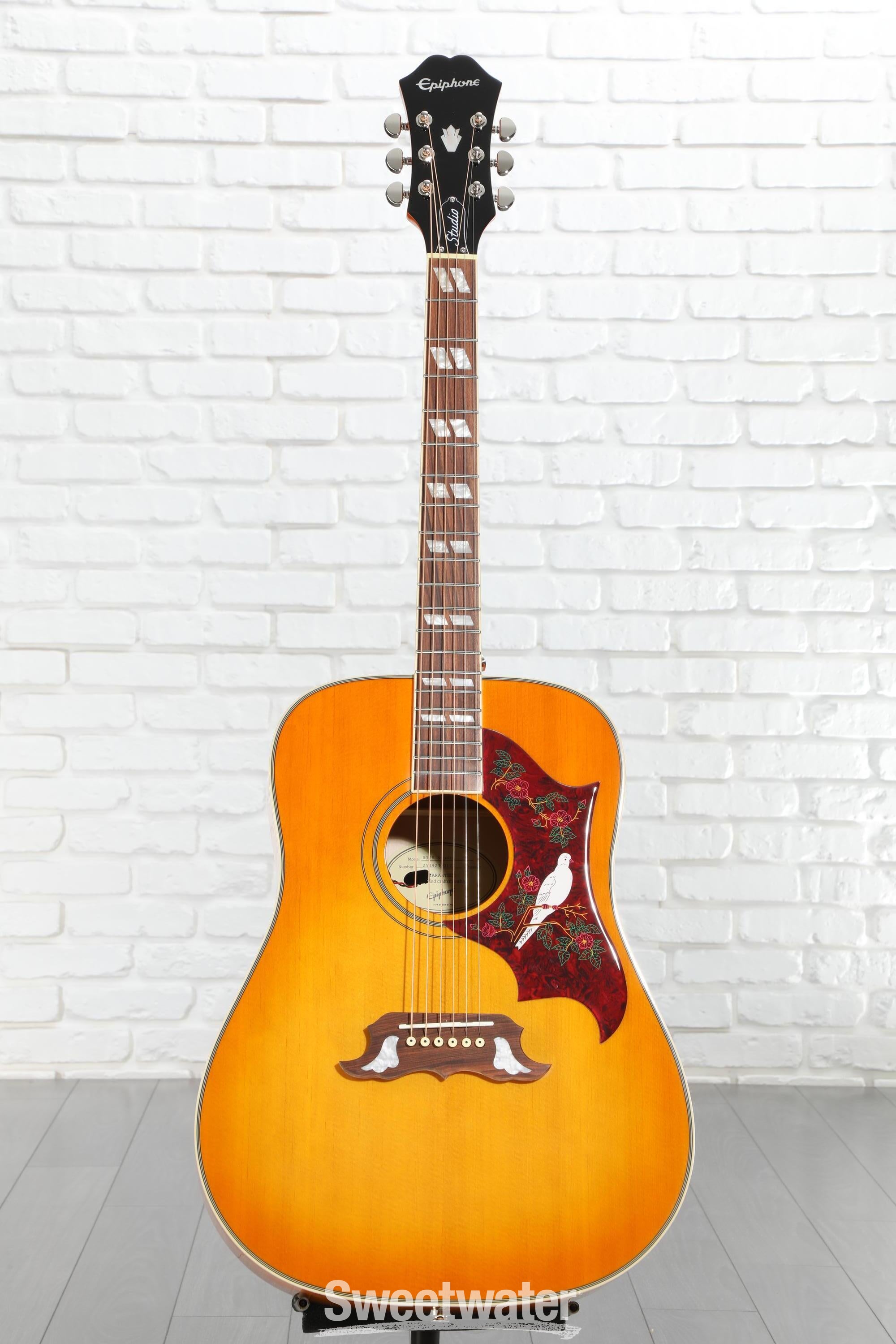 Epiphone Dove Studio Acoustic-electric Guitar - Violin Burst