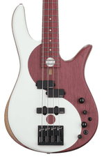 Photo of Fodera Yin Yang 4 Standard Purpleheart Bass Guitar - Natural with EMG Pickups