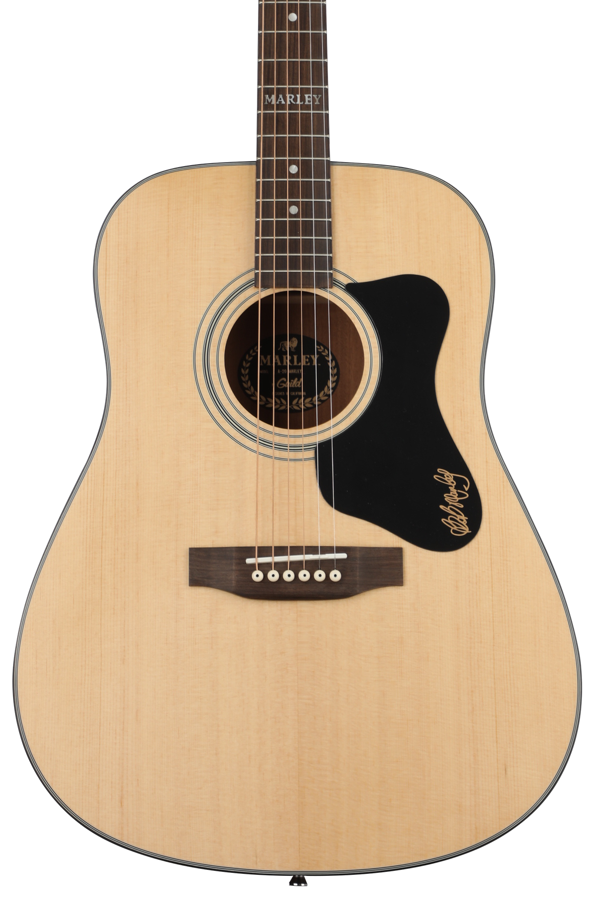 Guild A-20 Marley Acoustic Guitar - Natural Satin | Sweetwater