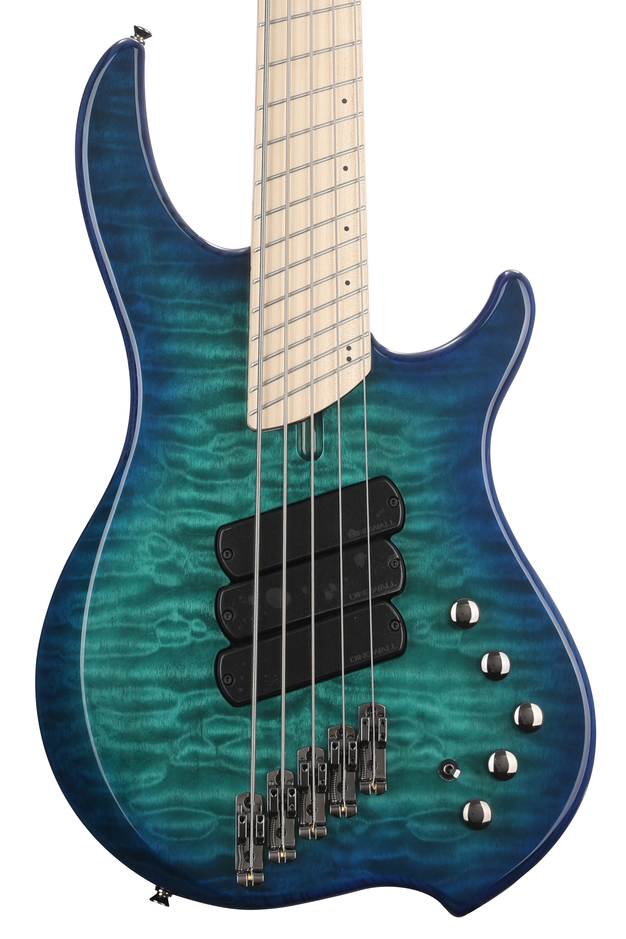 Dingwall Guitars Combustion 5-string Electric Bass - 2-tone Black