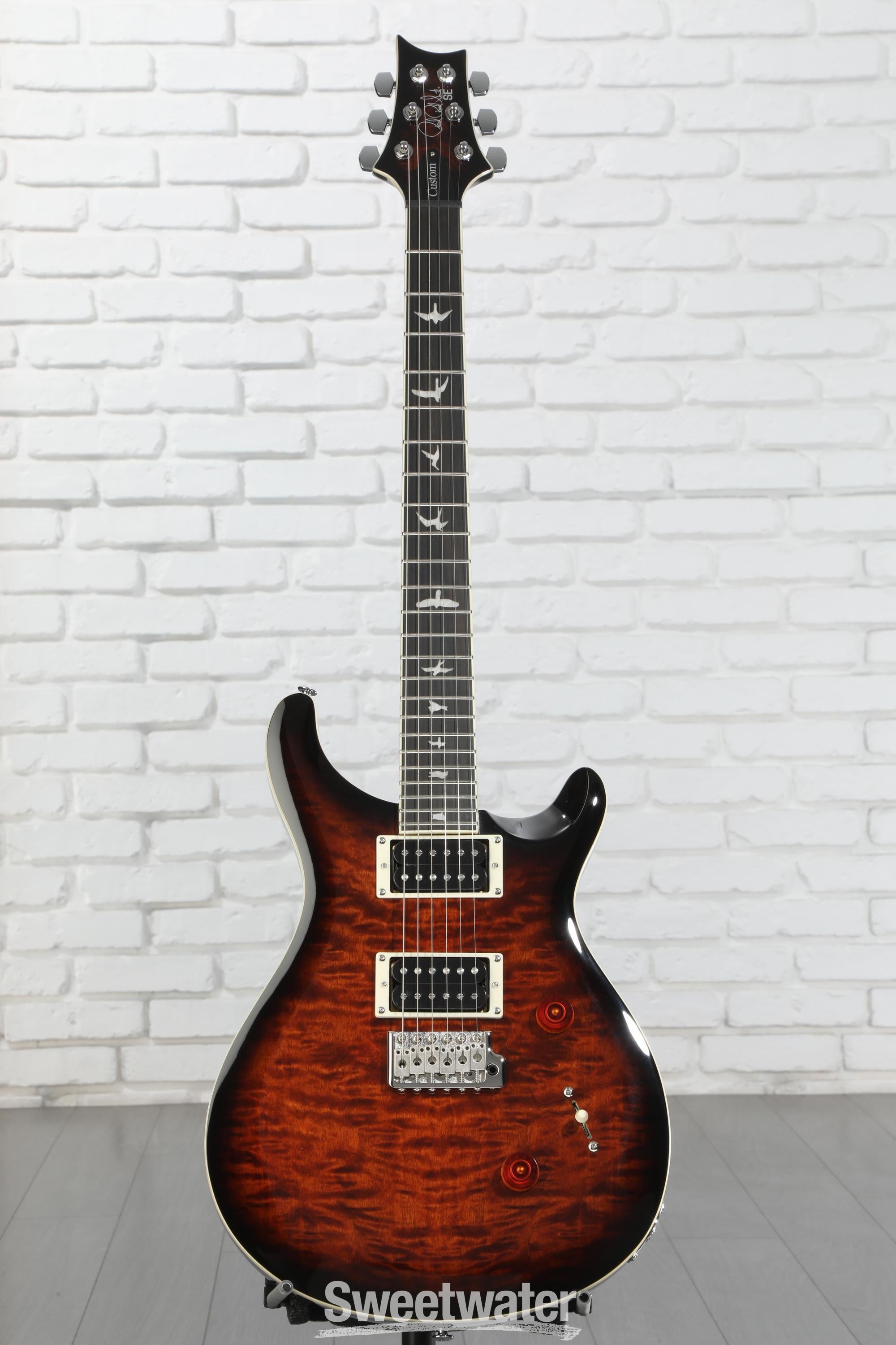 ギター PRE SE Custom PRS SE Custom 24 Electric Guitar - Quilted Black Gold