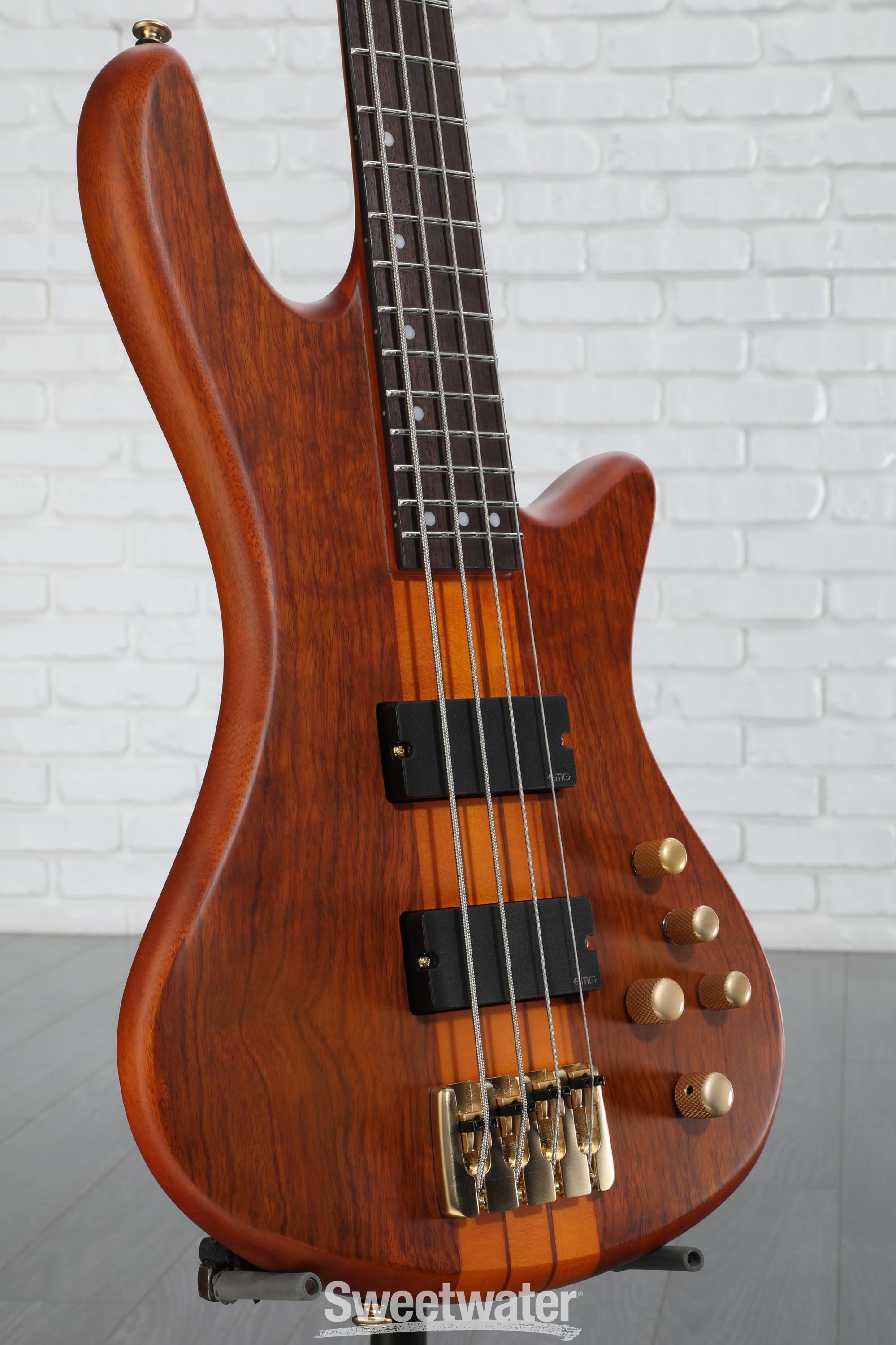 Schecter Stiletto Studio 4 Bass Guitar - Honey Satin