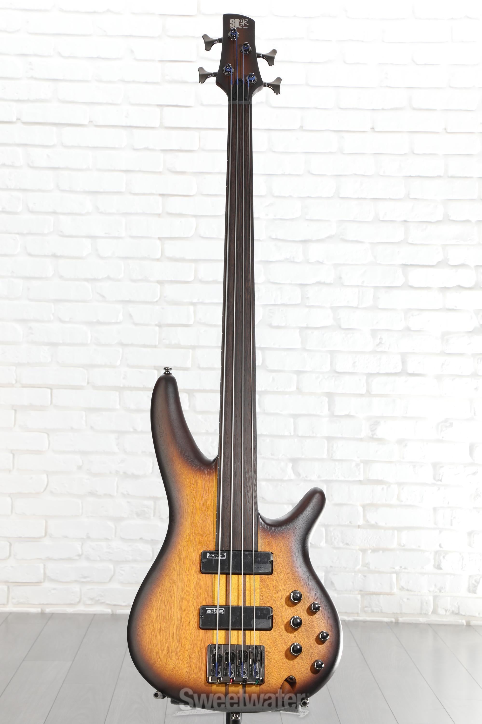 Ibanez Bass Workshop SRF700 Fretless Bass Guitar - Brown Burst