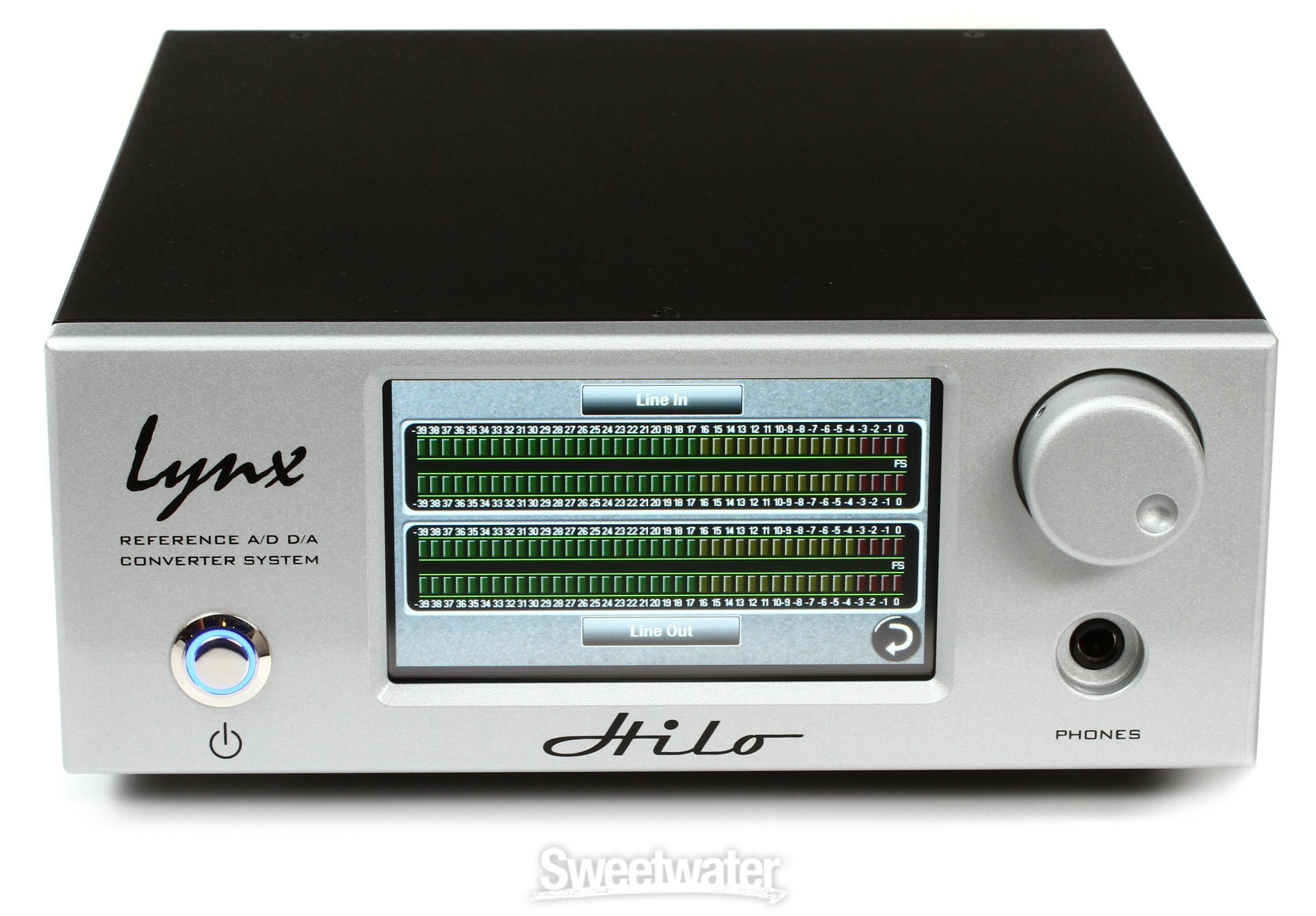 Lynx Hilo A/D and D/A Converter with USB - Silver | Sweetwater