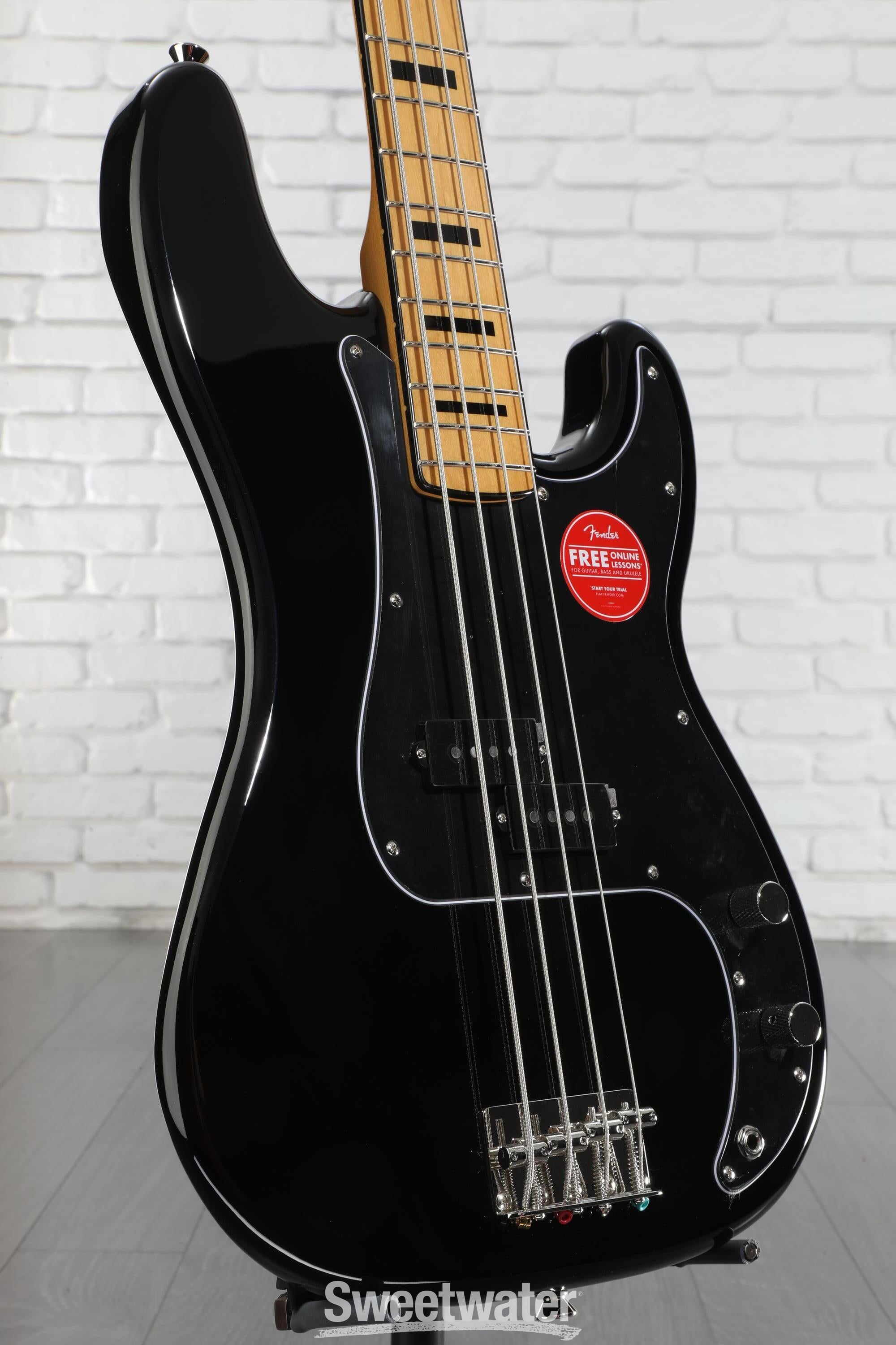 スクワイヤー Classic Vibe 70s Precision Bass Squier Classic Vibe '70s Precision Bass - Black | Sweetwater