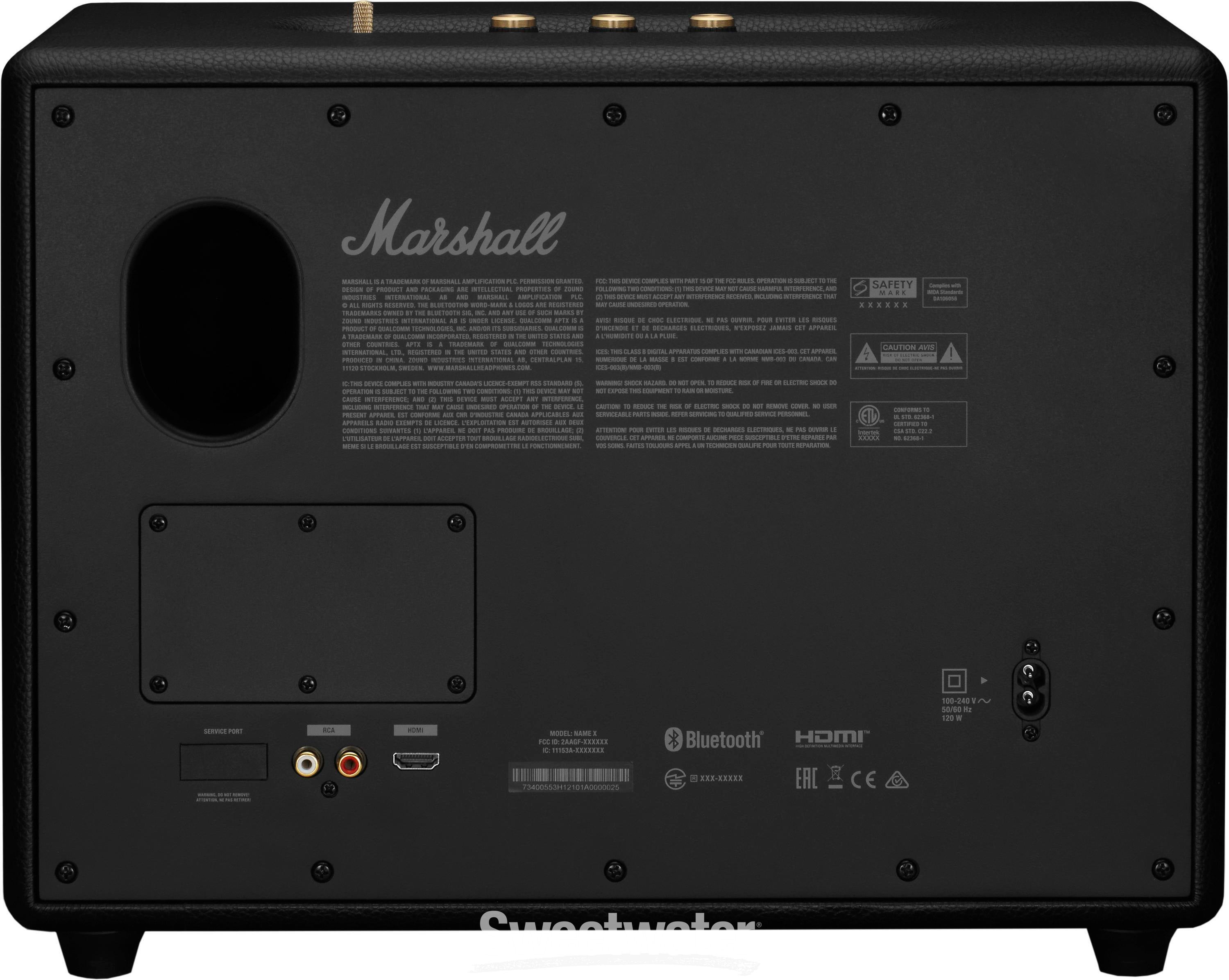 Marshall Woburn III Bluetooth Speaker - Black | Sweetwater