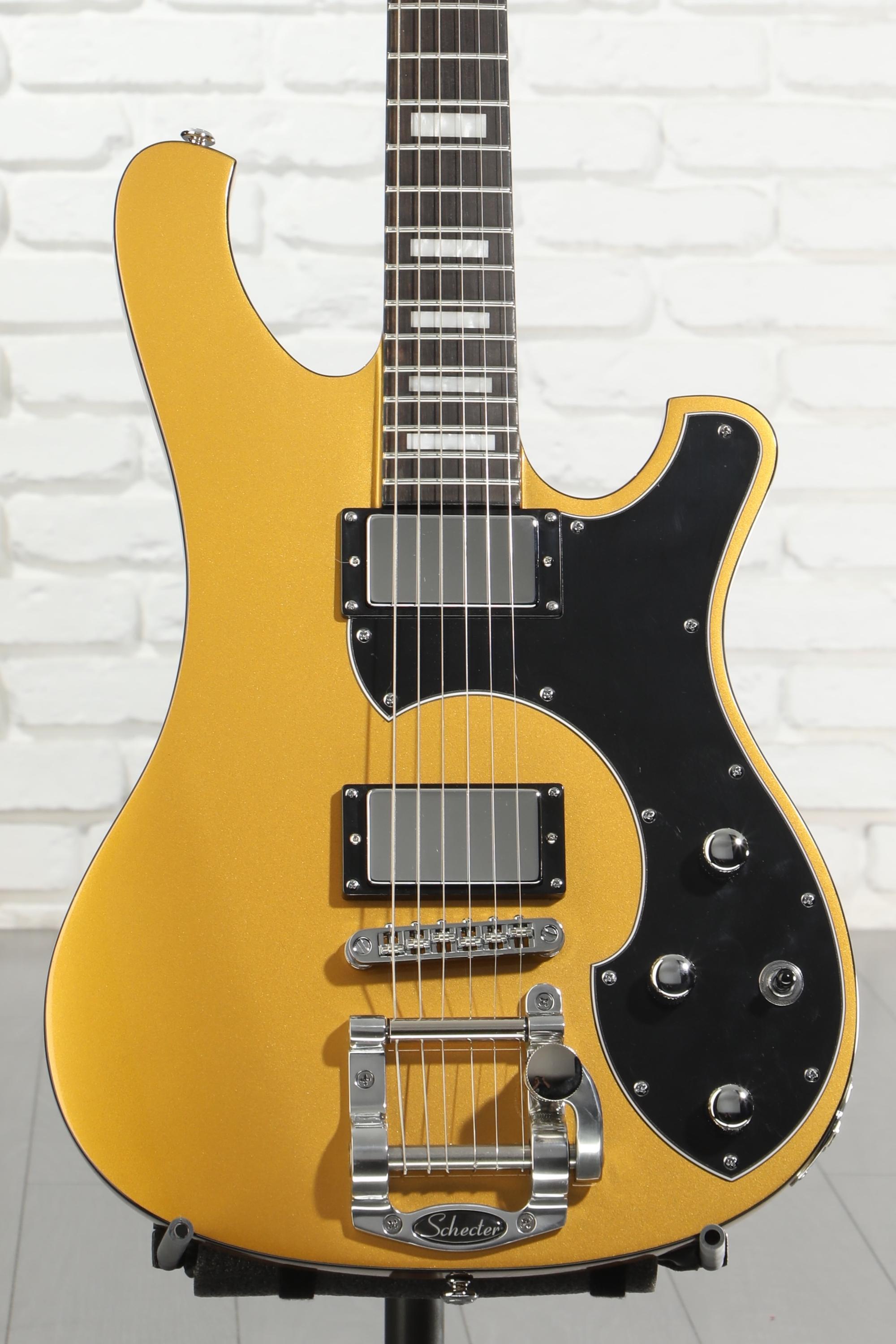 Schecter Stargazer 6 Vibrato Electric Guitar - Metallic Gold