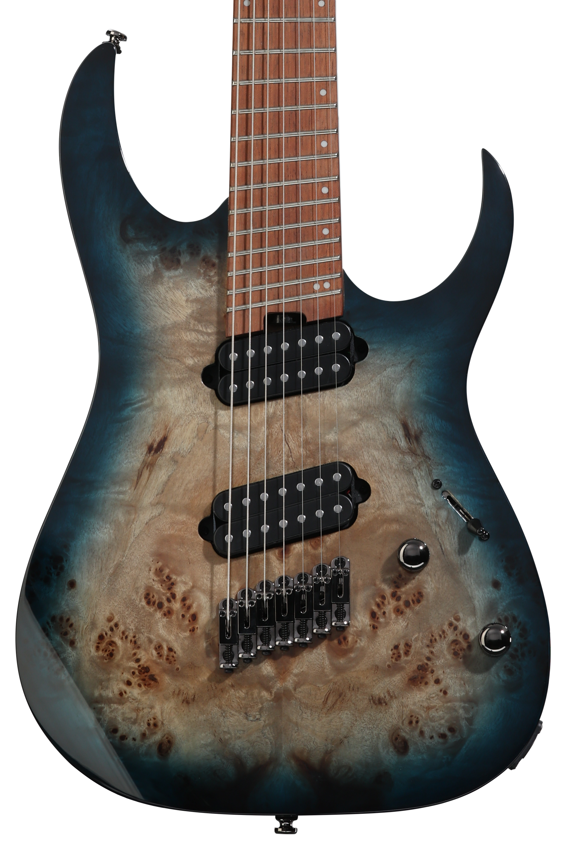 Ibanez RG Iron Label RGIM7MH Multi-Scale - Weathered Black