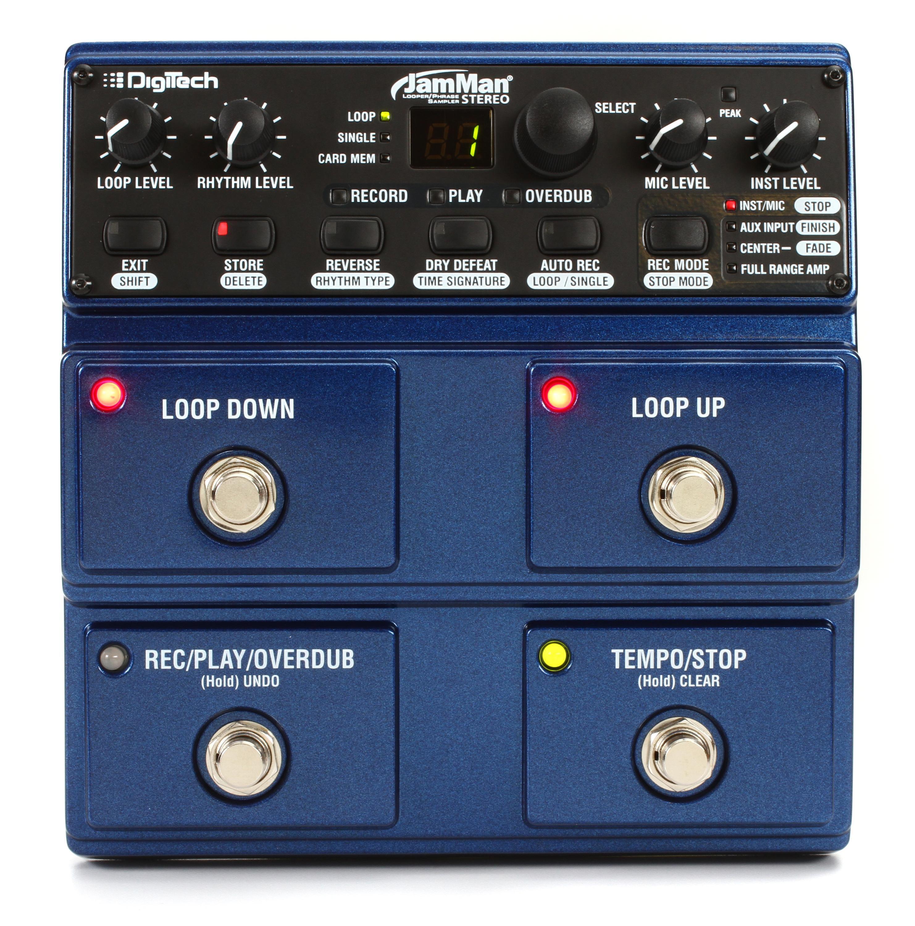 DigiTech JamMan Stereo Phrase Sampler/ Looper Pedal | Sweetwater