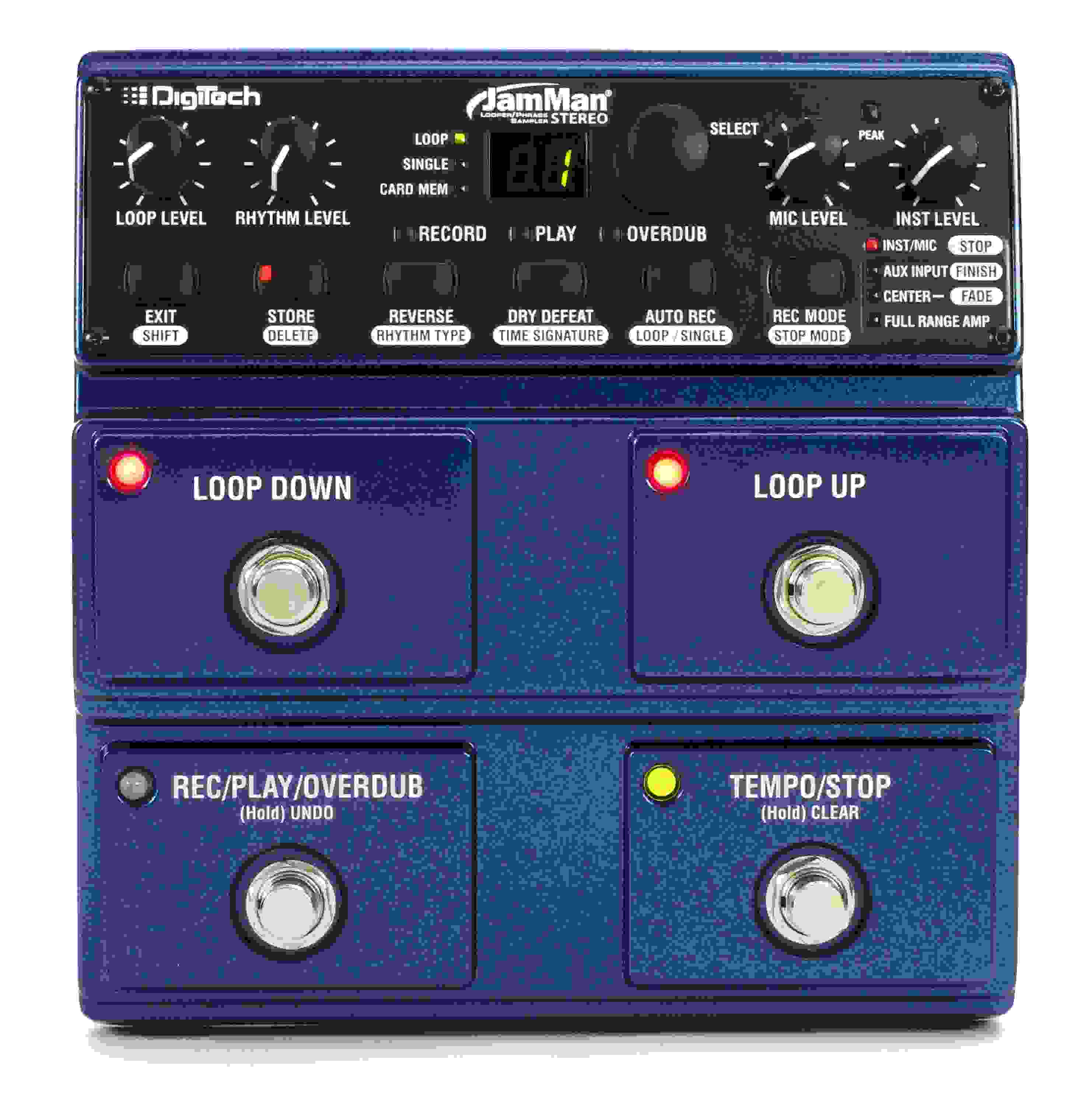 DigiTech JamMan Stereo Phrase Sampler/ Looper Pedal Sweetwater