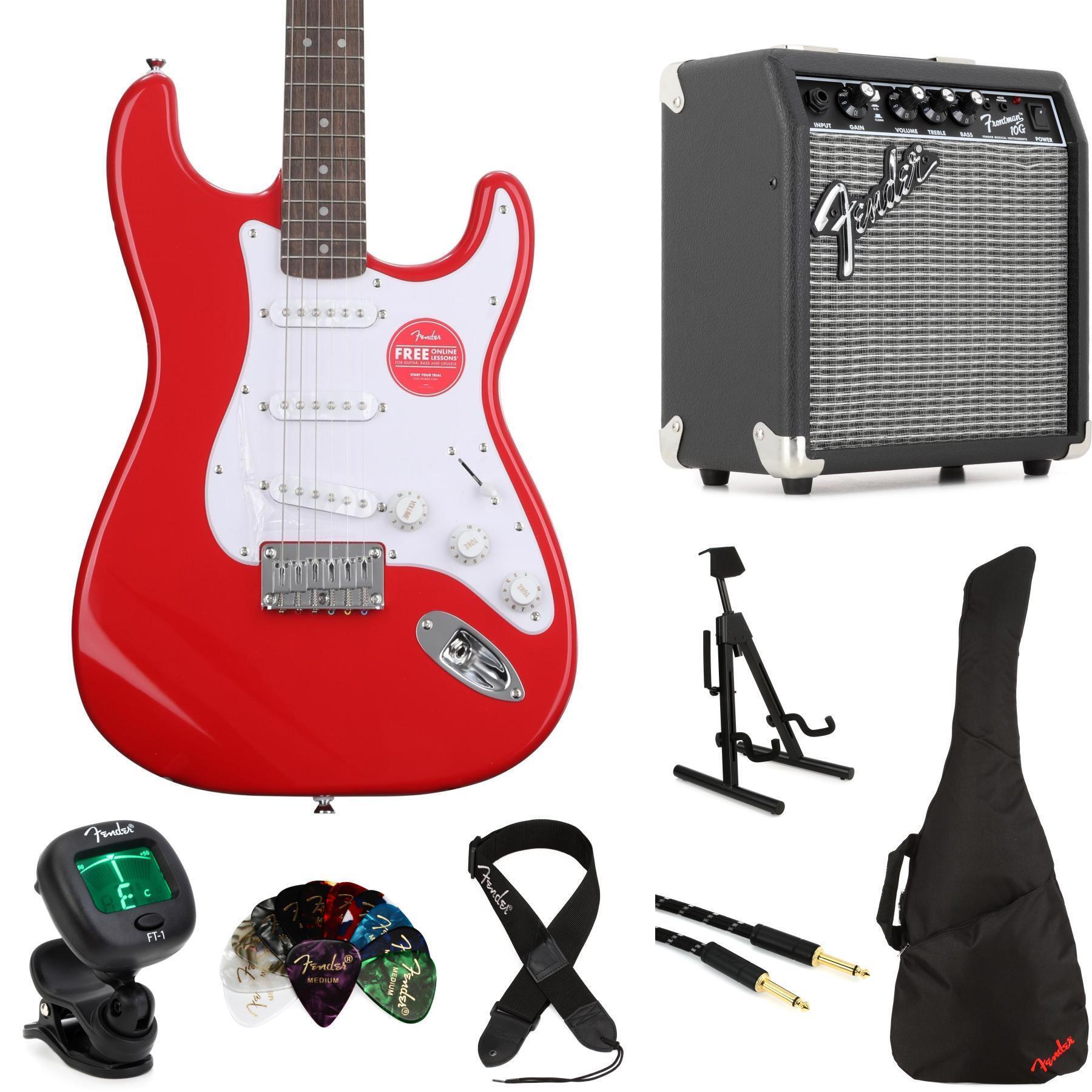 Squier Sonic Stratocaster HT Electric Guitar - Torino Red | Sweetwater