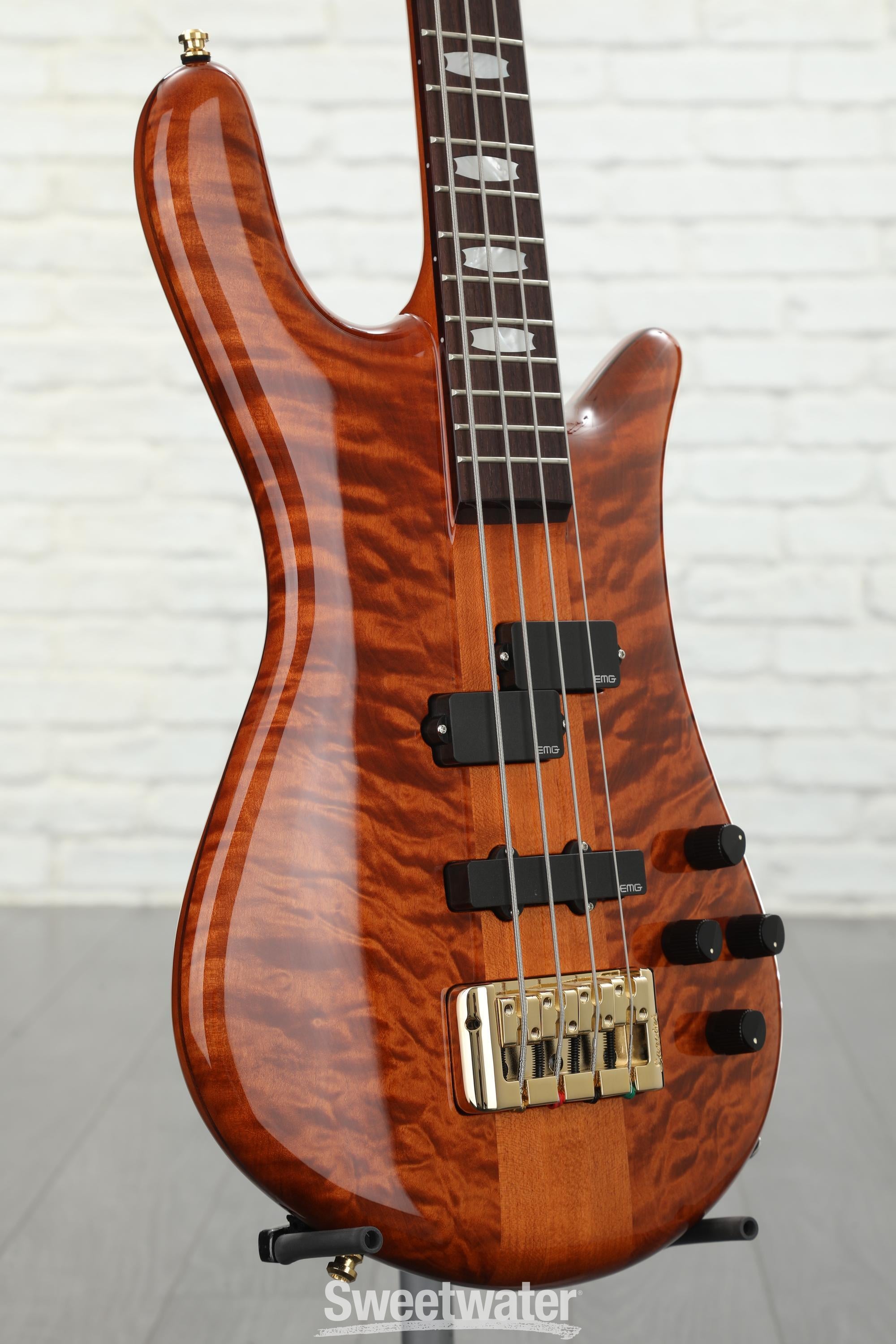 Spector Euro 4 LX Doug Wimbish Signature Bass Guitar - Amber Stain Gloss |  Sweetwater