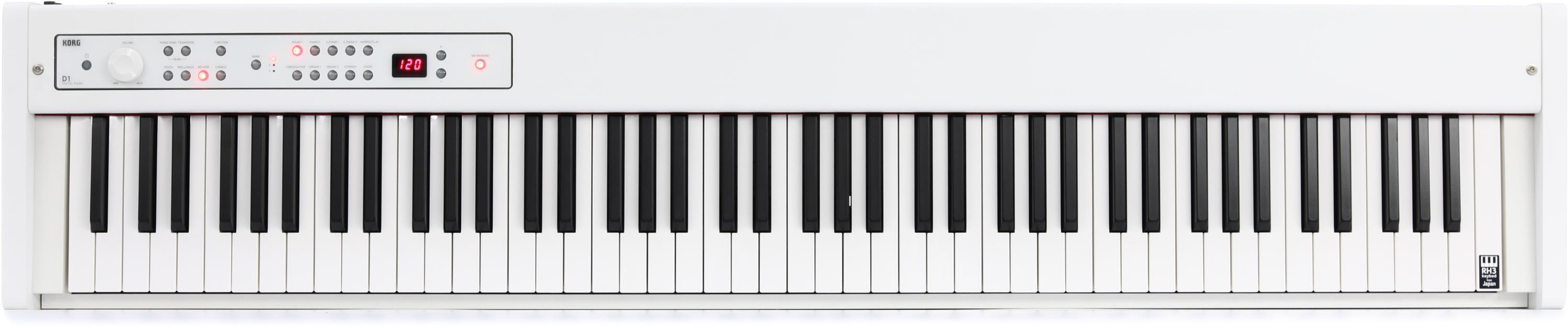 Korg D1 88-key Stage Piano / Controller (White) | Sweetwater