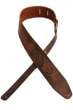 Photo of Guild Tooled Americana Leather Guitar Strap - 350-0613-050
