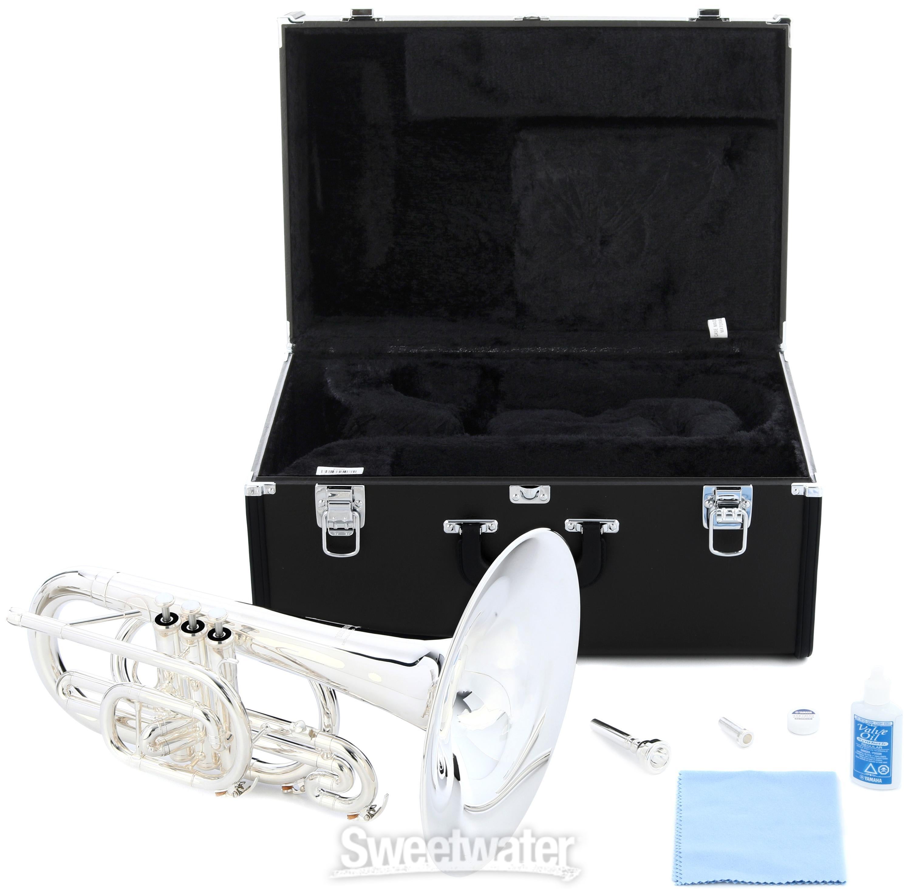 Yamaha YMP-204MS Marching Mellophone - Silver-plated | Sweetwater