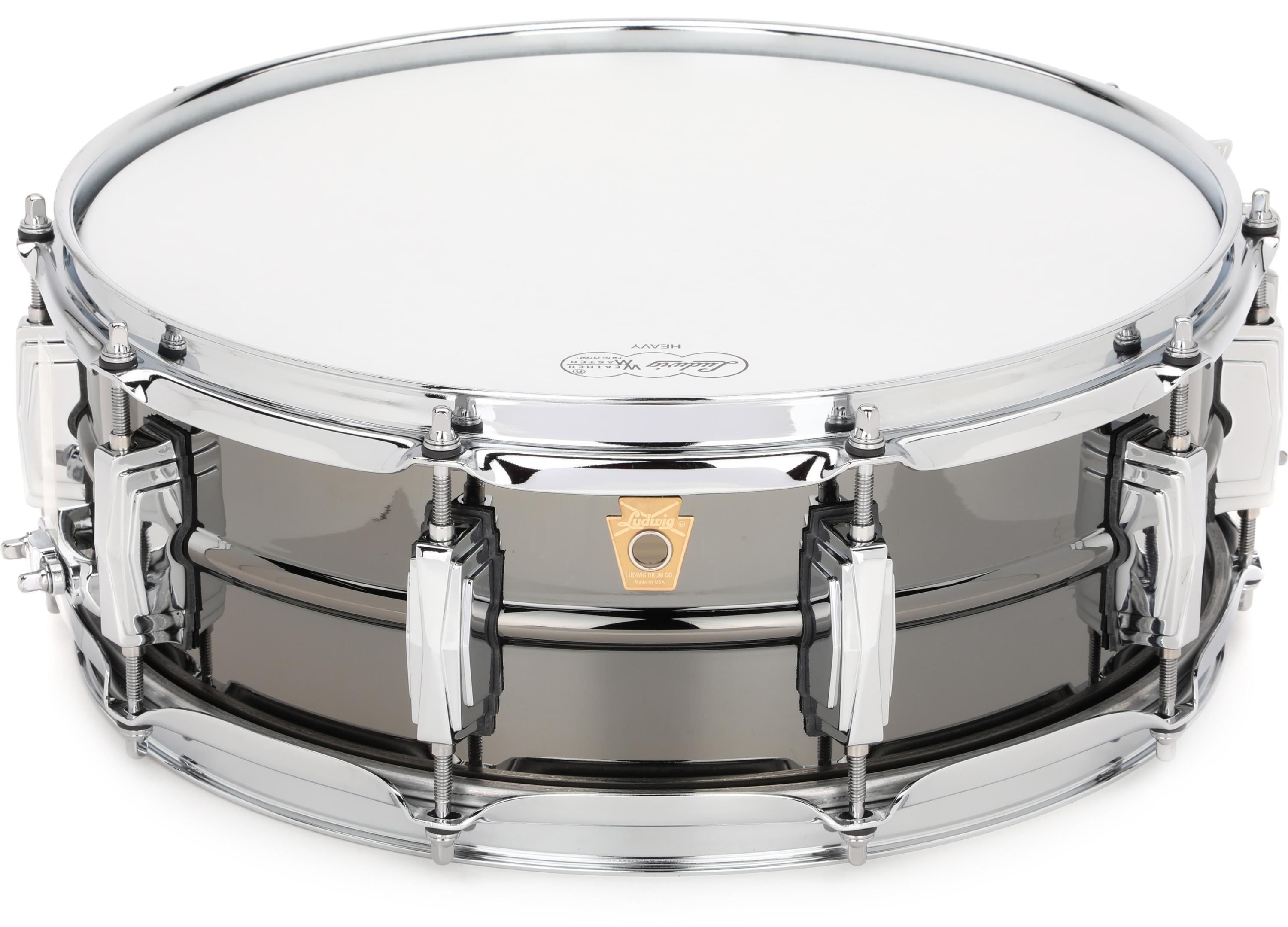 Ludwig Black Beauty Brass Snare Drum - 5 inches x 14 inches, Black Nickel