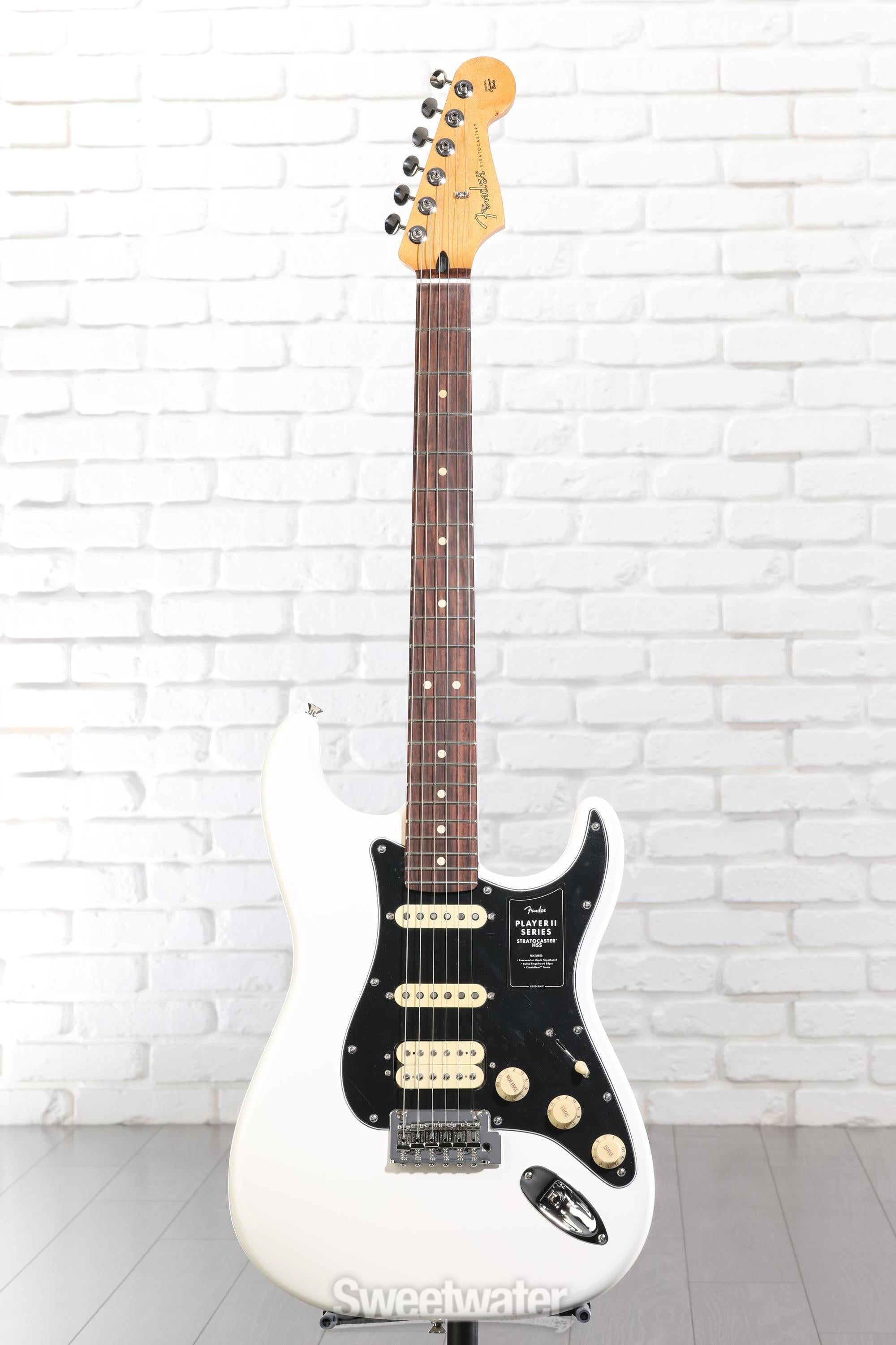 Fender Player II Stratocaster HSS Electric Guitar - Polar White