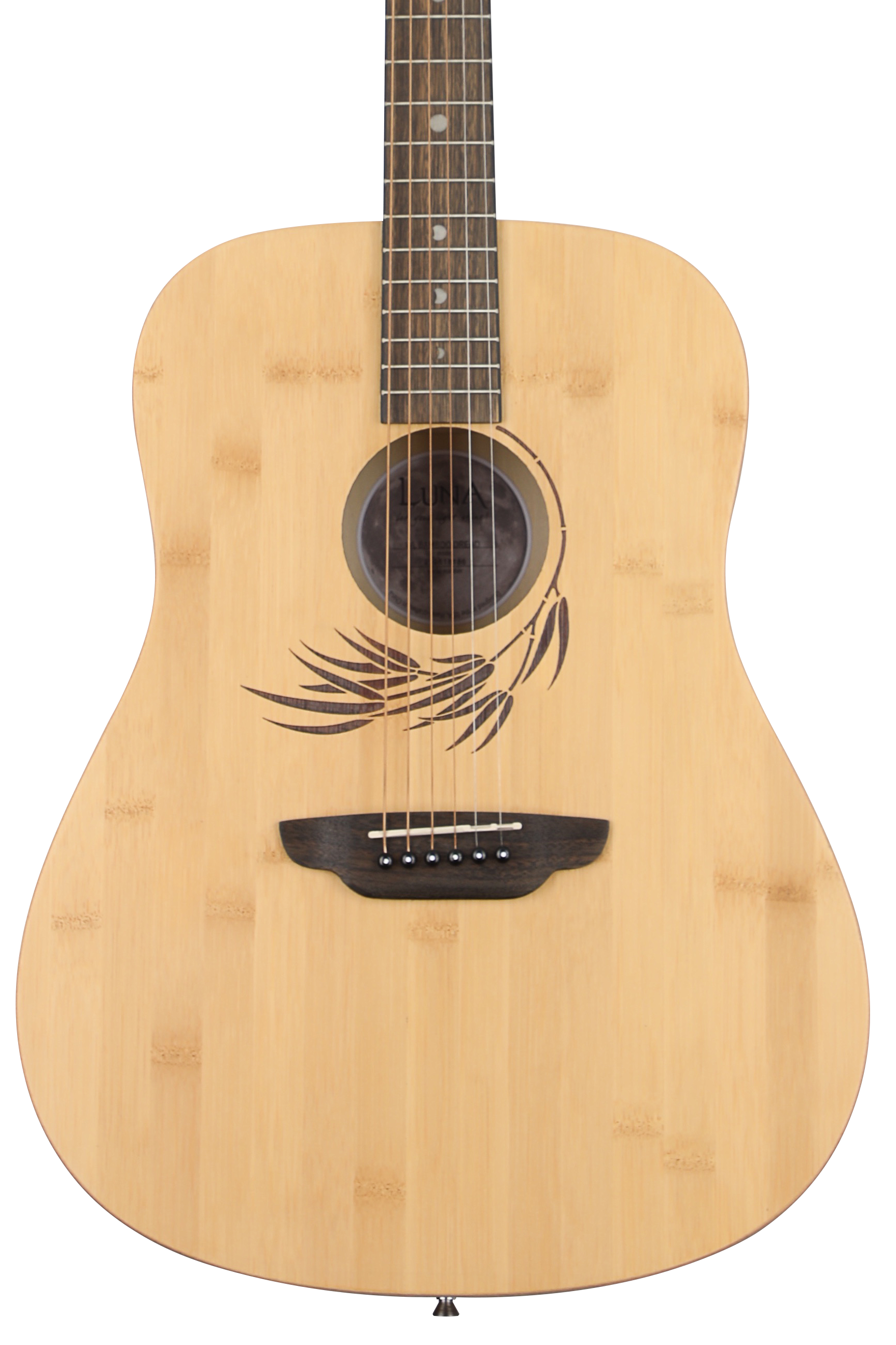 Luna Woodland Bamboo Dreadnought Satin Natural