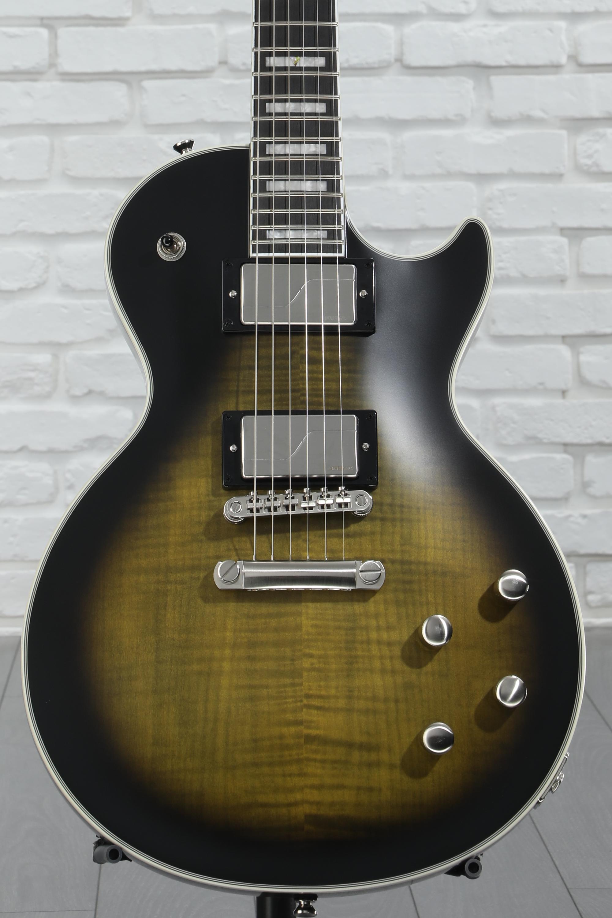 ギター Epiphone Les Paul Custom Prophecy Epiphone Les Paul Prophecy Electric Guitar - Olive Tiger