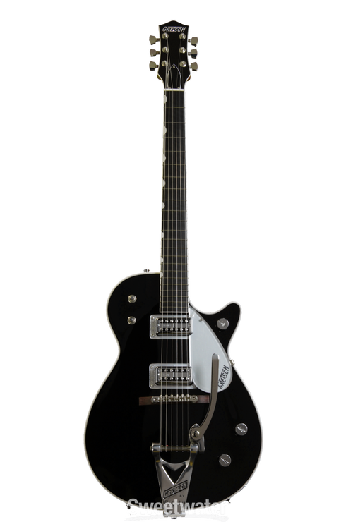 Gretsch G6128T-TVP Power Jet w/Bigsby - Ebony | Sweetwater