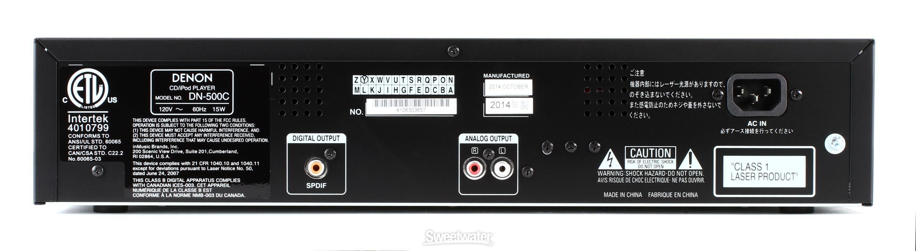 Denon Professional DN-500C | Sweetwater Denon Professional DN-500C | Sweetwater