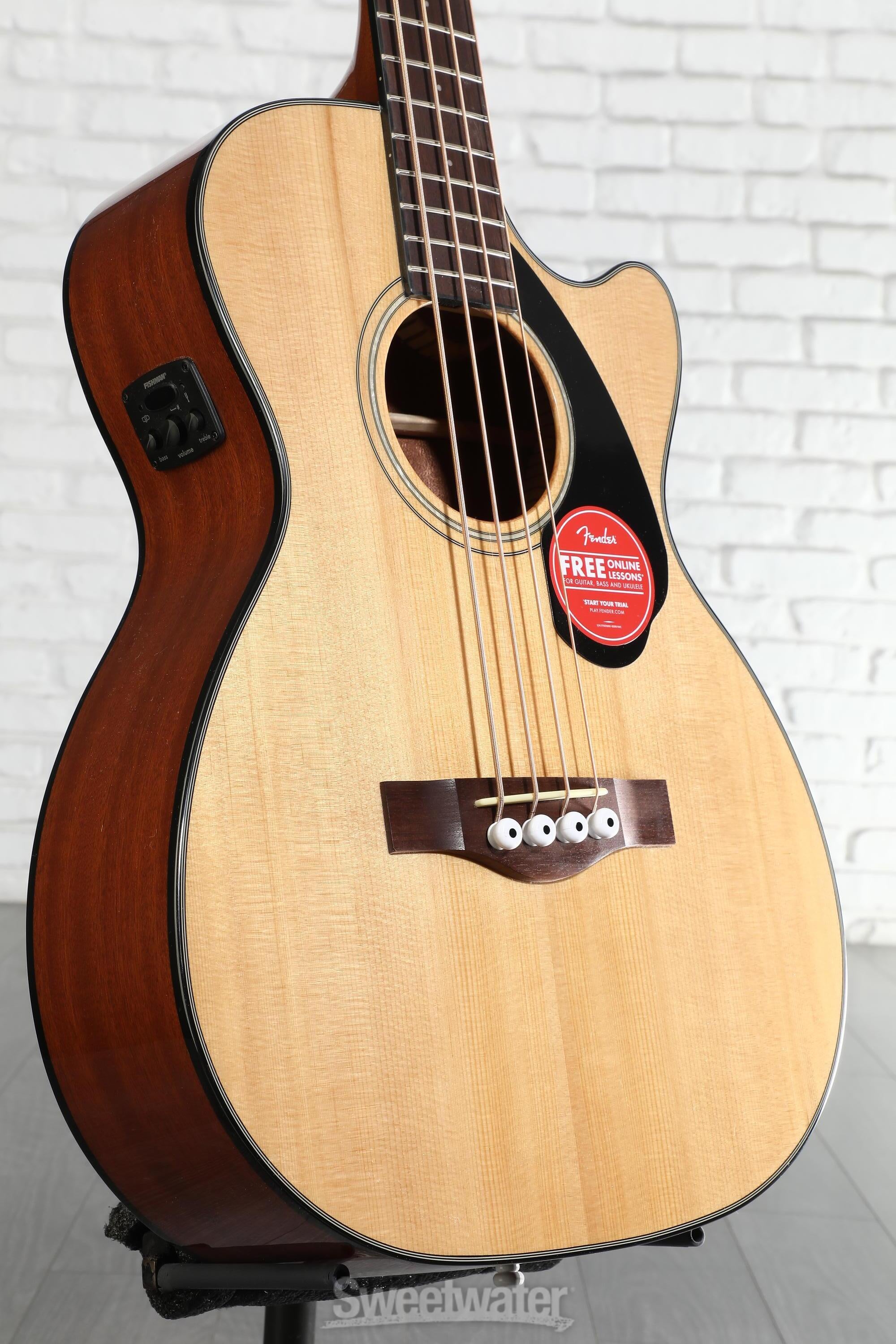 Fender CB-60SCE Acoustic-electric Concert Bass Guitar - Natural