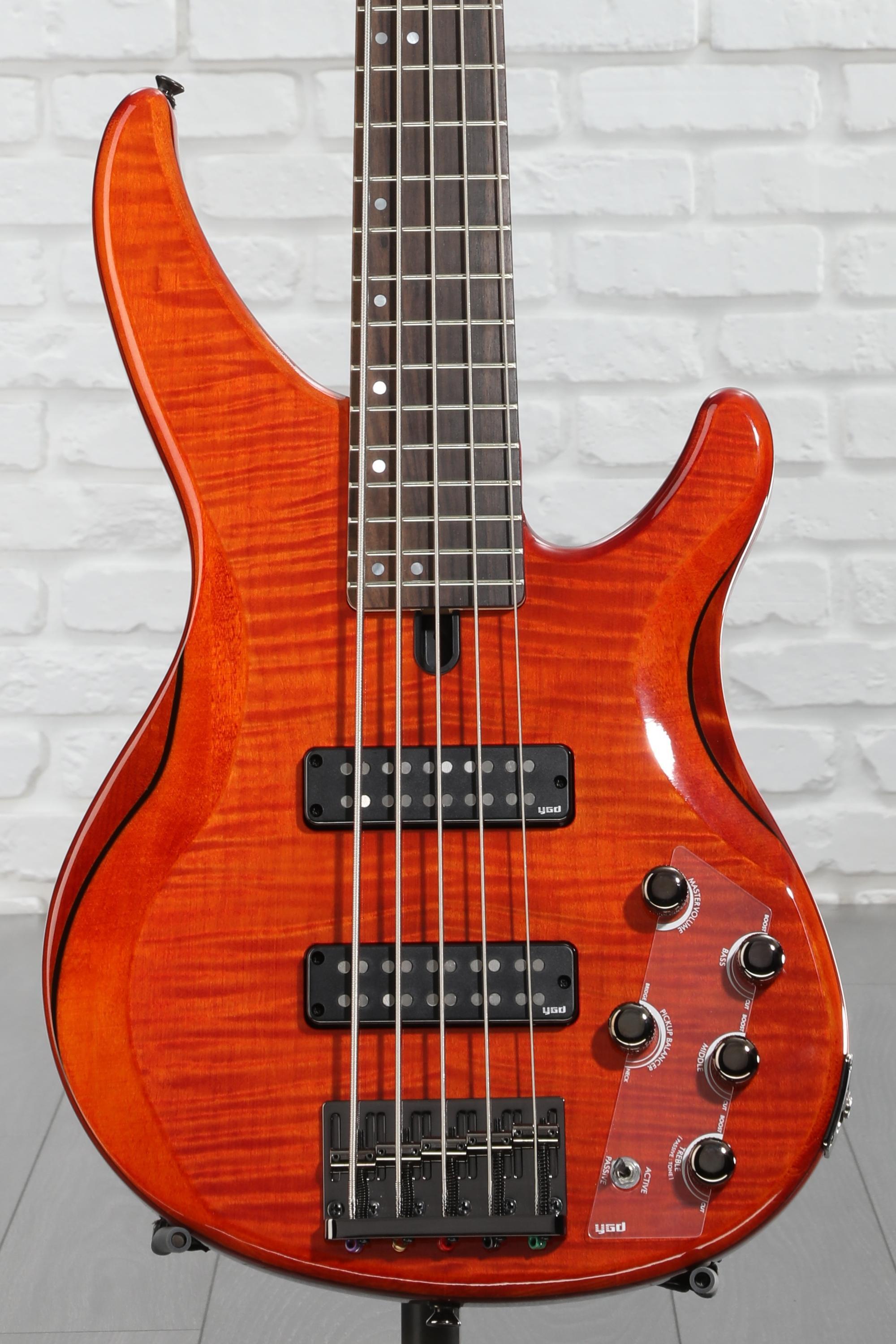Yamaha TRBX605FM 5-string Bass Guitar - Caramel Brown | Sweetwater