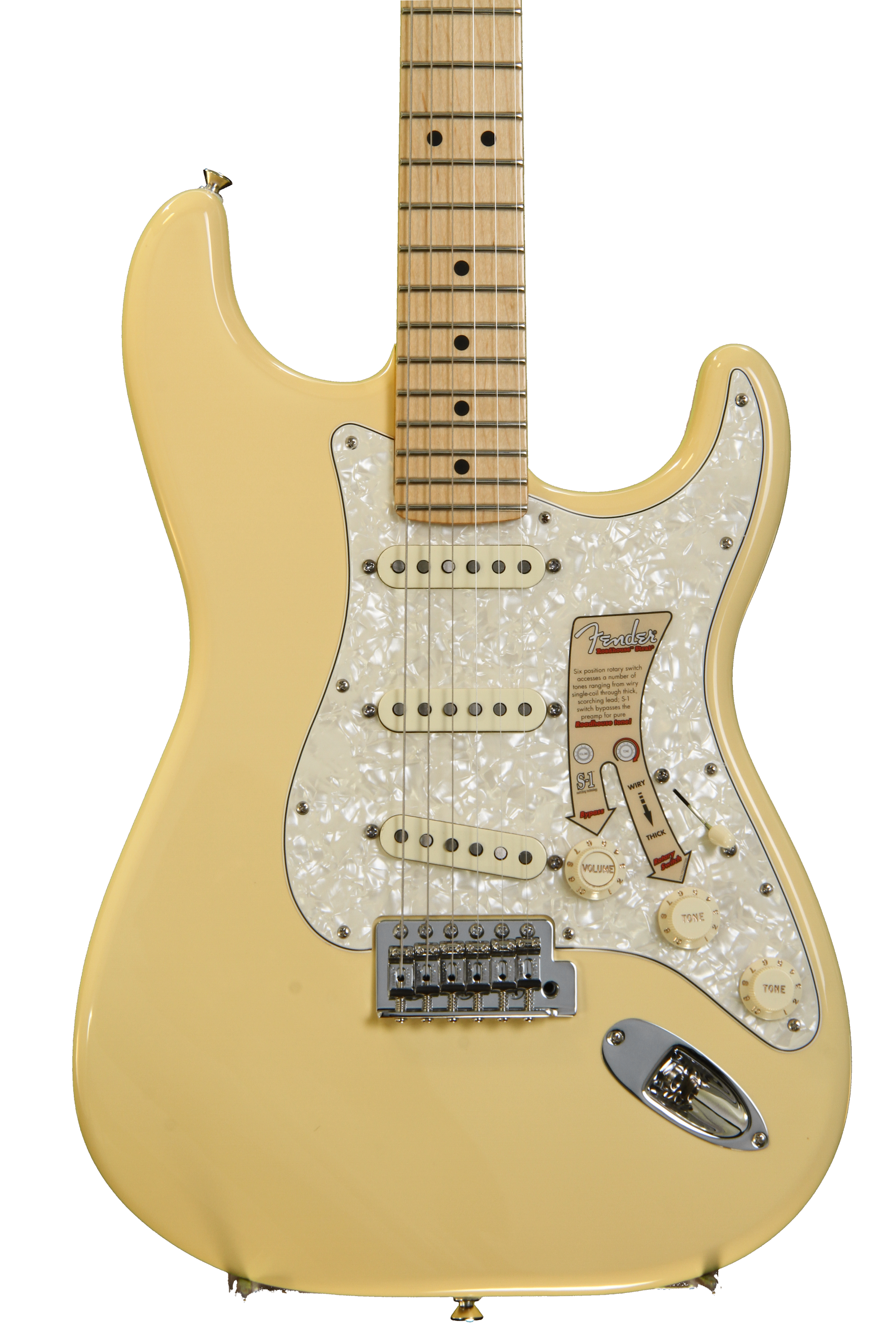 Fender Deluxe Roadhouse Stratocaster - Vintage White | Sweetwater