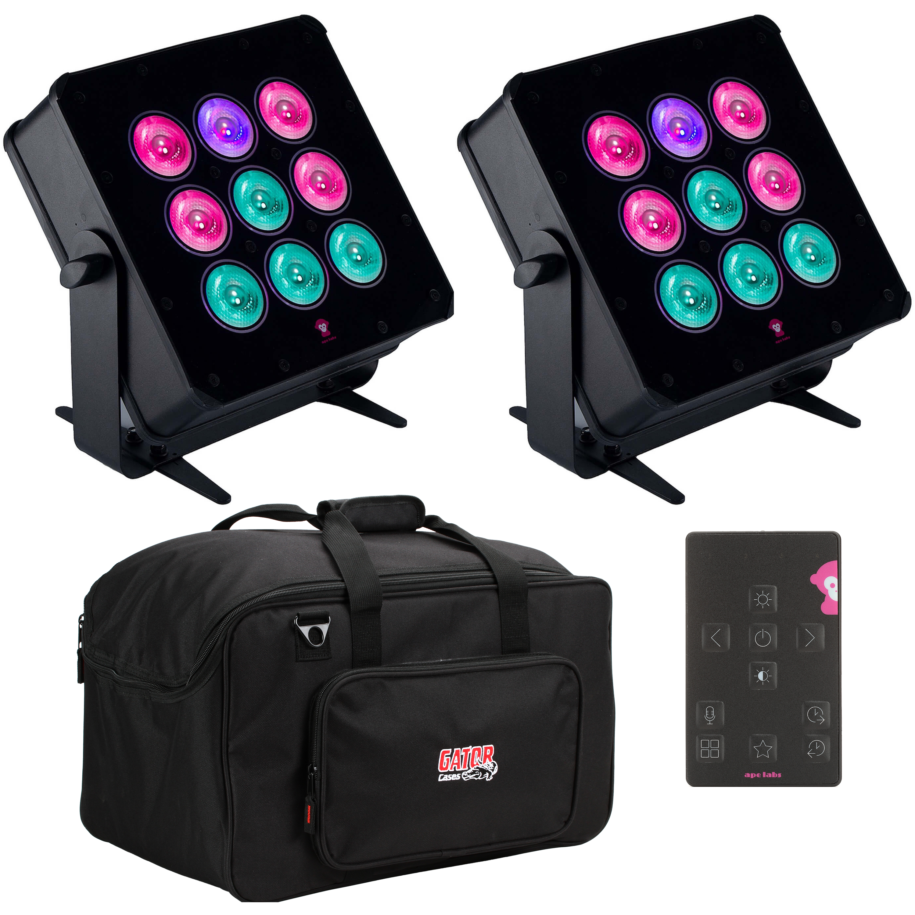 Photo of Ape Labs Marvel Pix Spotlight Fixture Pair with Remote and Bag