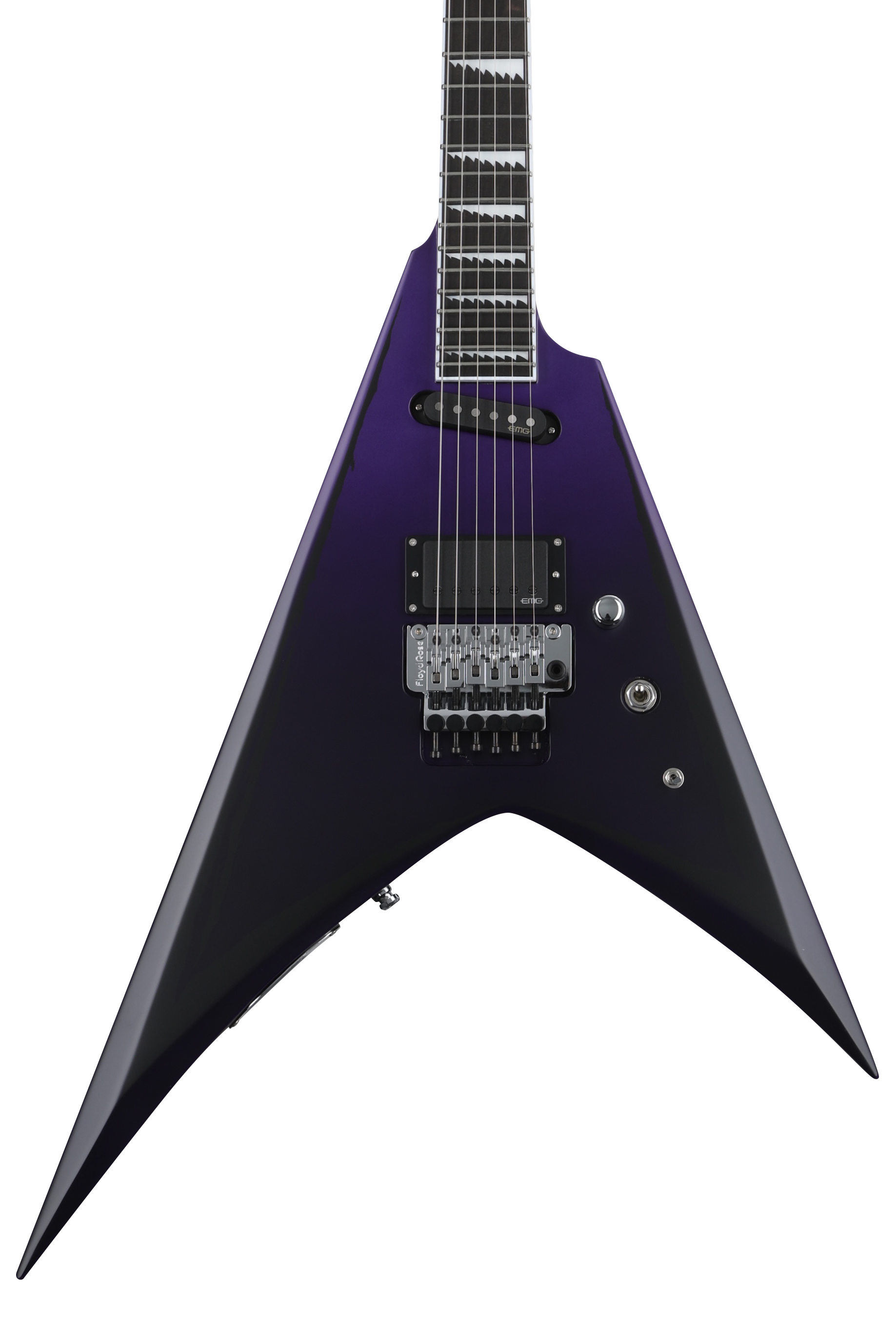 ESP E-II Alexi Ripped Electric Guitar - Purple Fade Satin
